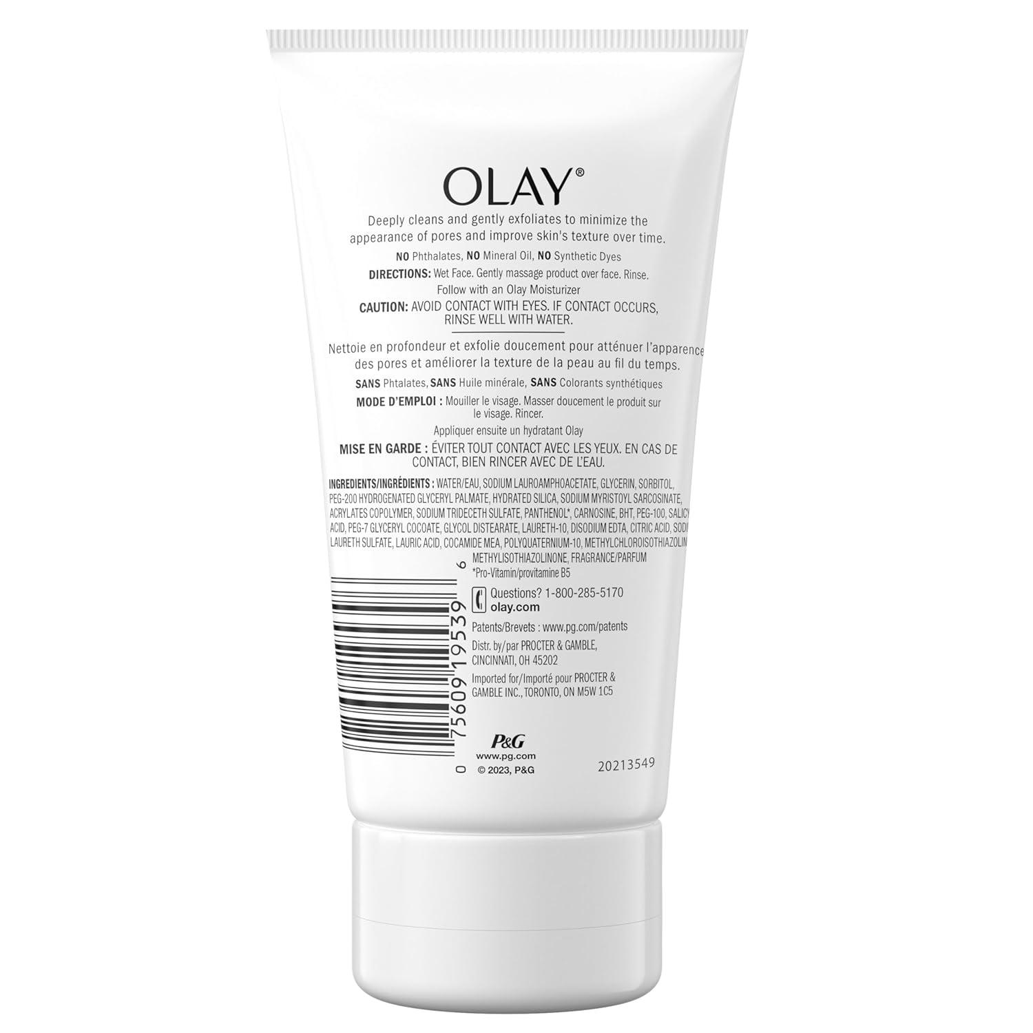 imageFacial Cleanser by Olay Regenerist Detoxifying Pore Scrub ampamp Exfoliator 5 Oz Pack of 3Fresh