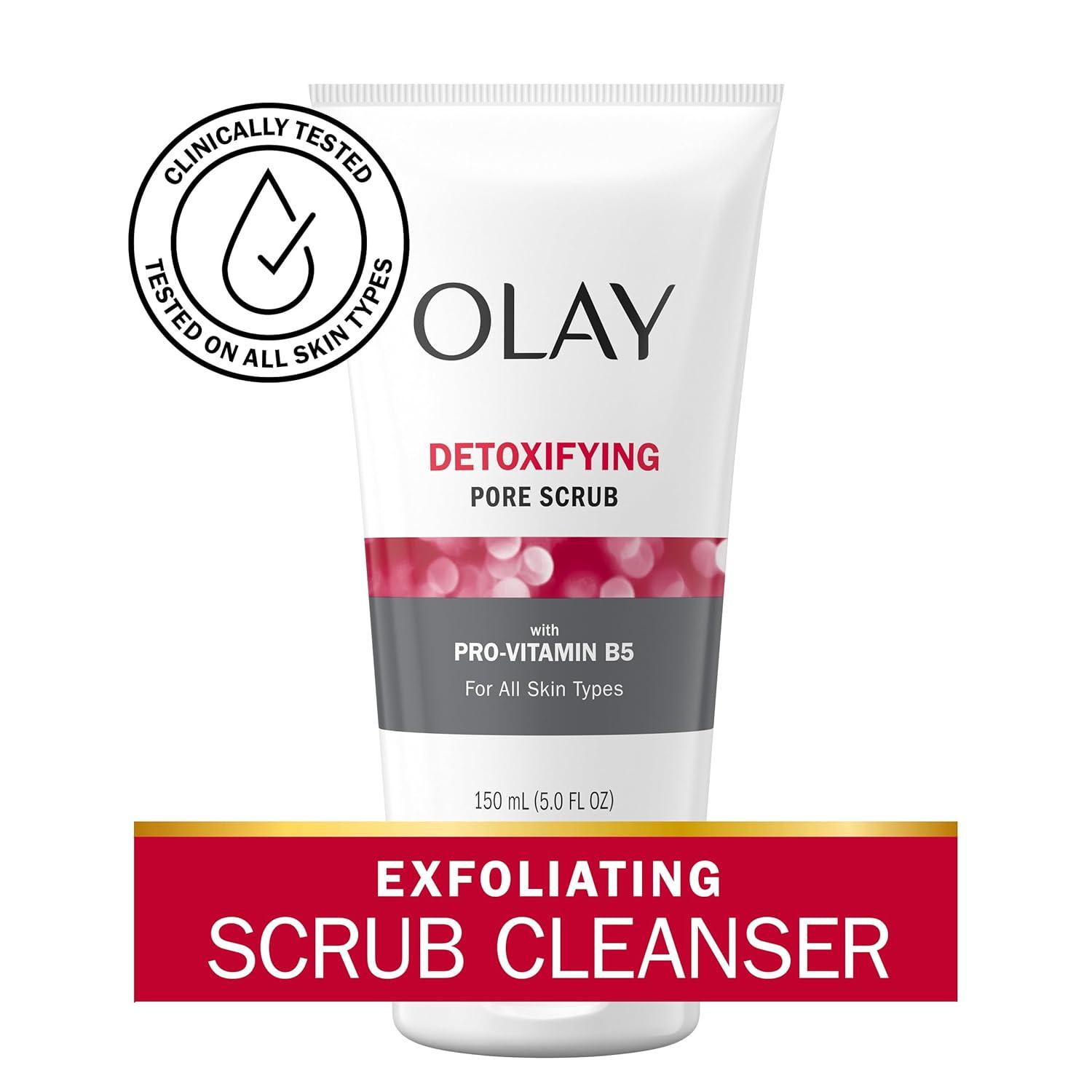imageFacial Cleanser by Olay Regenerist Detoxifying Pore Scrub ampamp Exfoliator 5 Oz Pack of 3Fresh