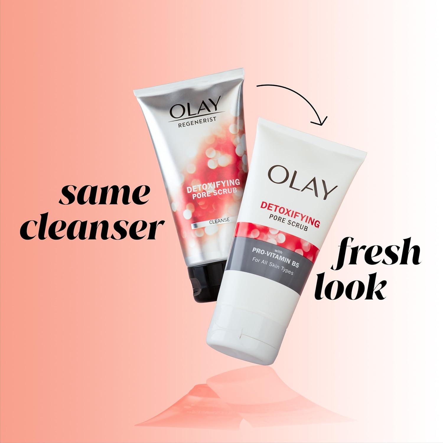 imageFacial Cleanser by Olay Regenerist Detoxifying Pore Scrub ampamp Exfoliator 5 Oz Pack of 3Fresh