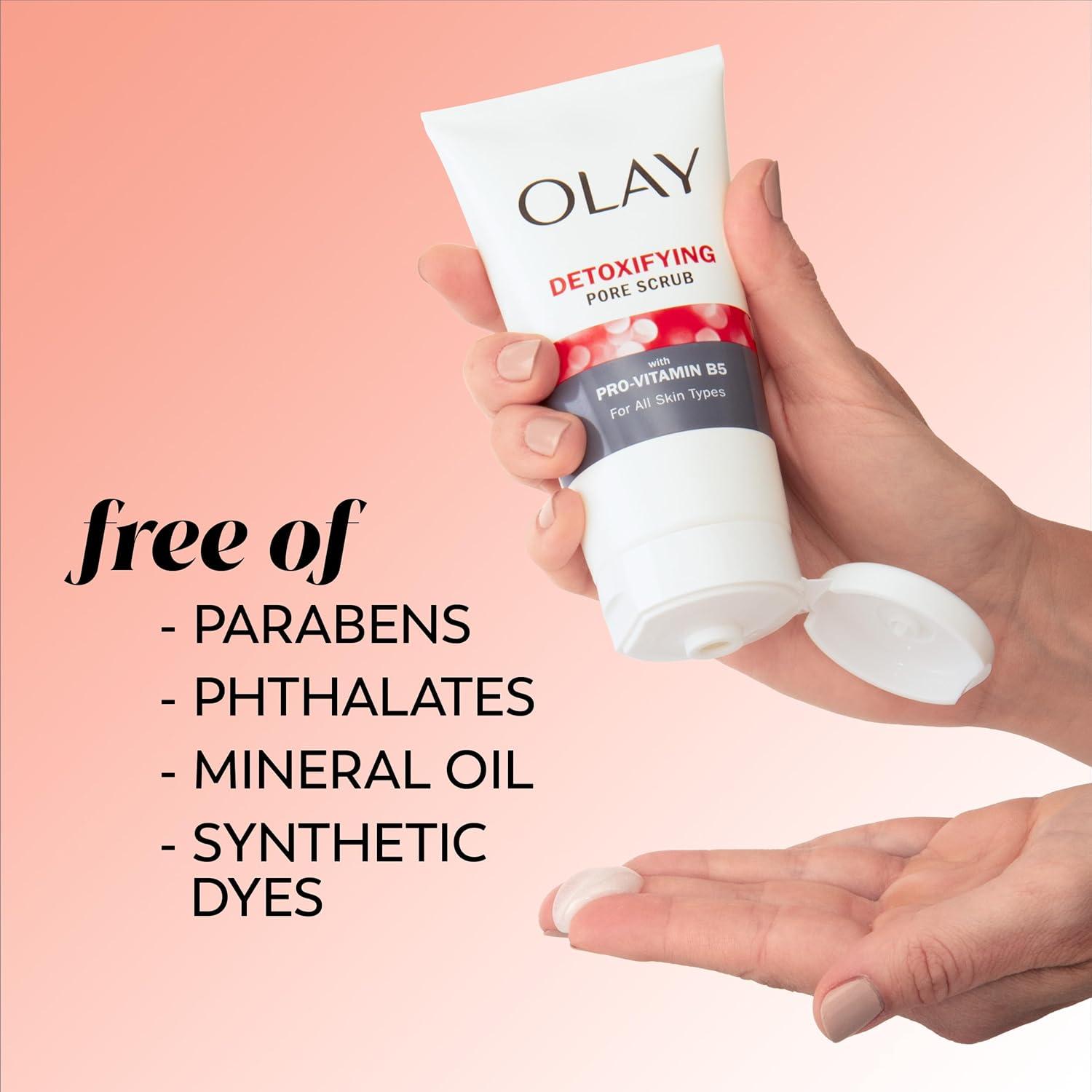 imageFacial Cleanser by Olay Regenerist Detoxifying Pore Scrub ampamp Exfoliator 5 Oz Pack of 3Scented