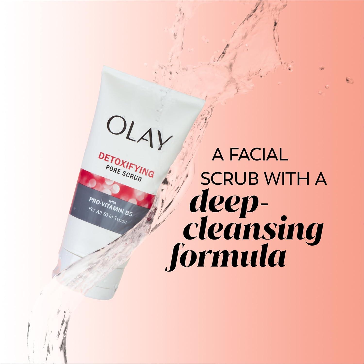 imageFacial Cleanser by Olay Regenerist Detoxifying Pore Scrub ampamp Exfoliator 5 Oz Pack of 3Scented