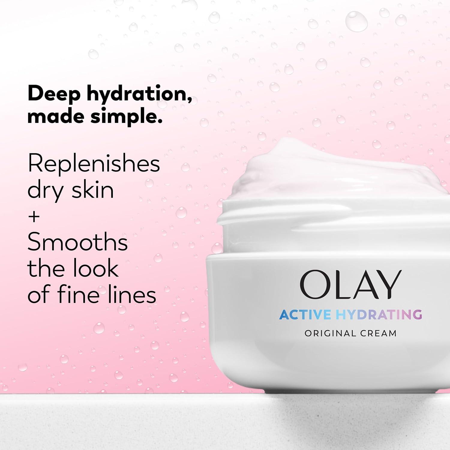 imageOlay Active Hydrating Cream Face Moisturizer 19 fl oz2 Ounce Pack of 1