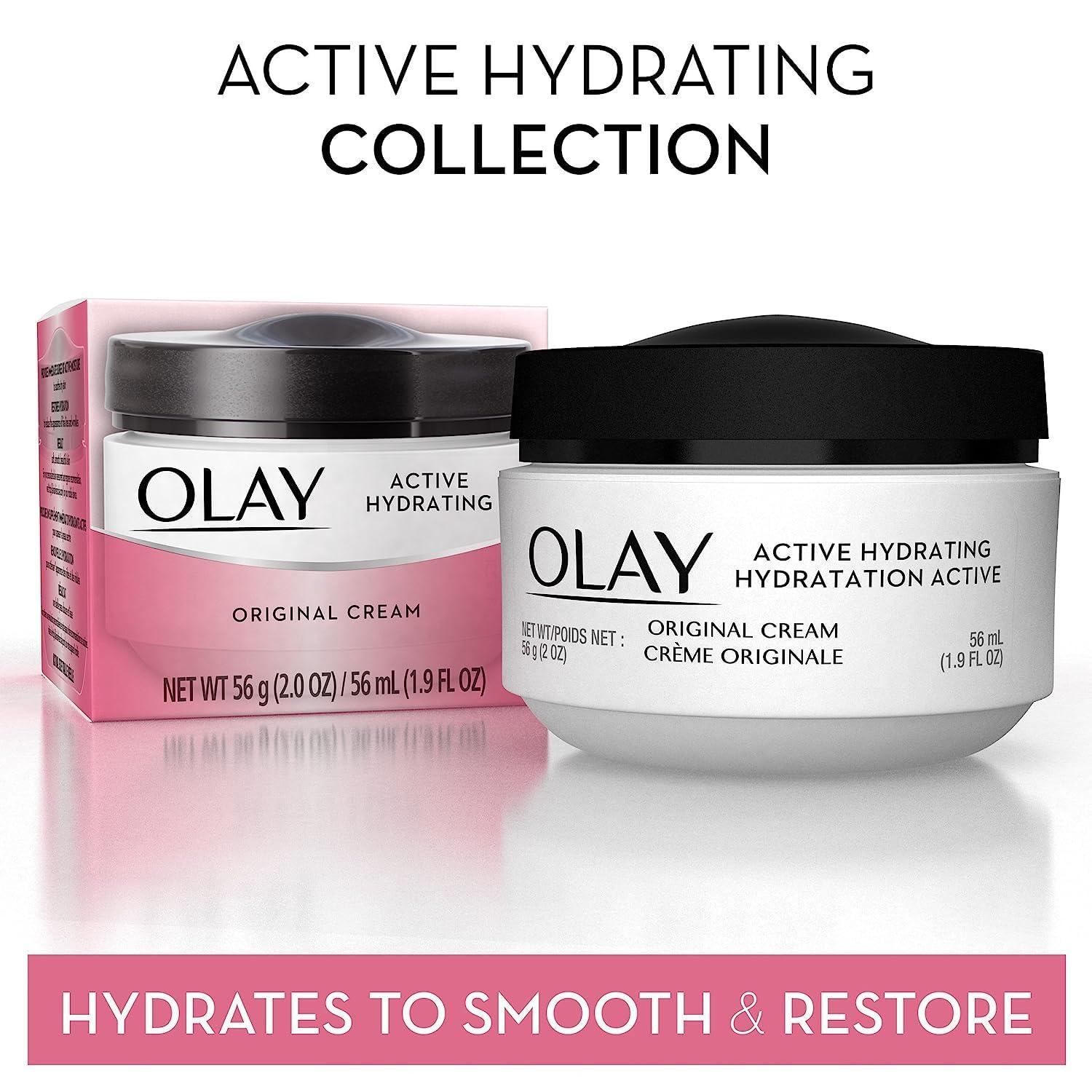 imageOlay Active Hydrating Cream Face Moisturizer 19 fl oz2 Ounce Pack of 2