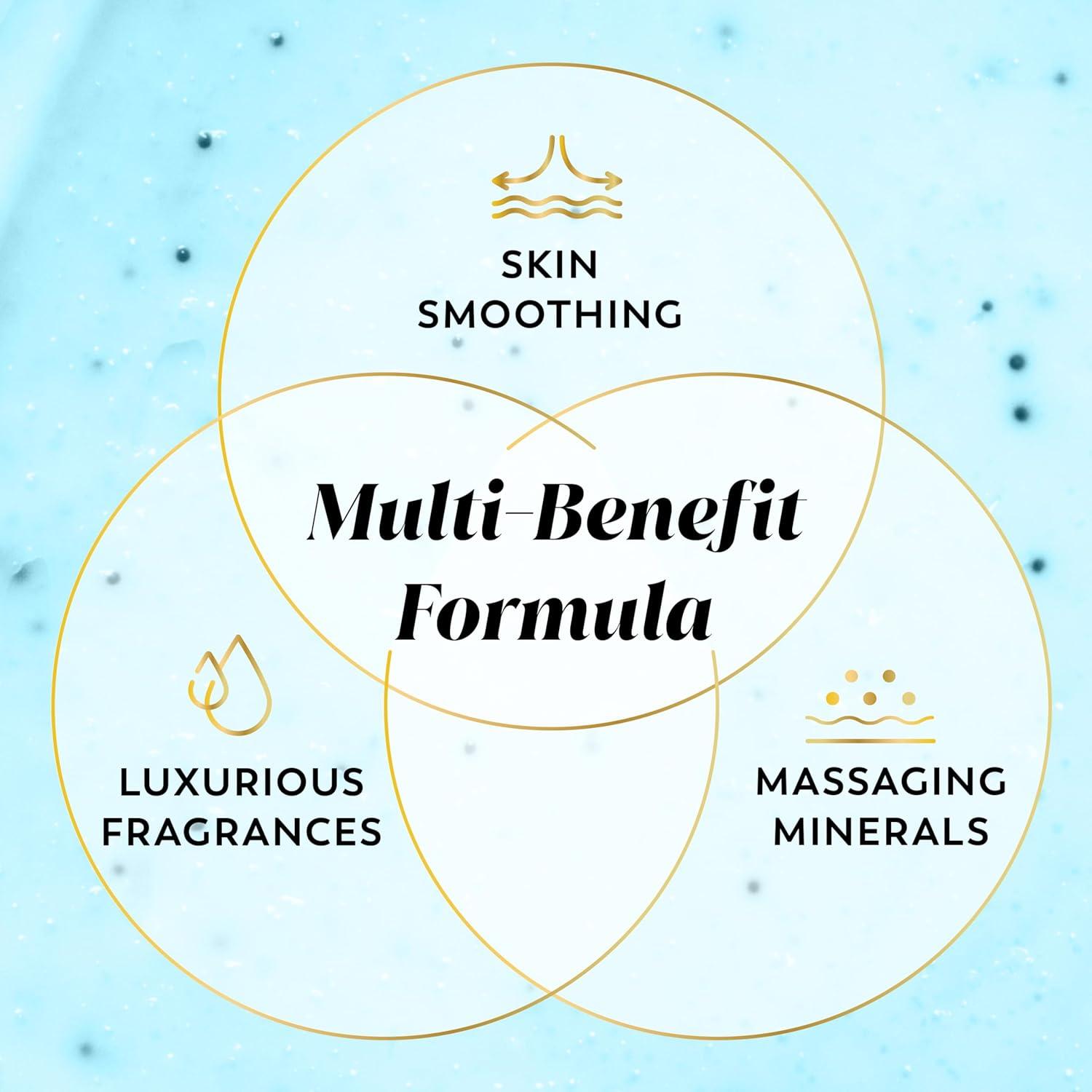 imageOlay Body Indulgent Mineral Scrub Skin Exfoliating ampamp Massaging Pearls Nourishing Soft ampamp Gentle Formula Renewing BHA Vitamin B3 Complex Luxurious Fragrances Wild Rose ampamp Cherry Creme Scent 11 ozCoconut  Guava