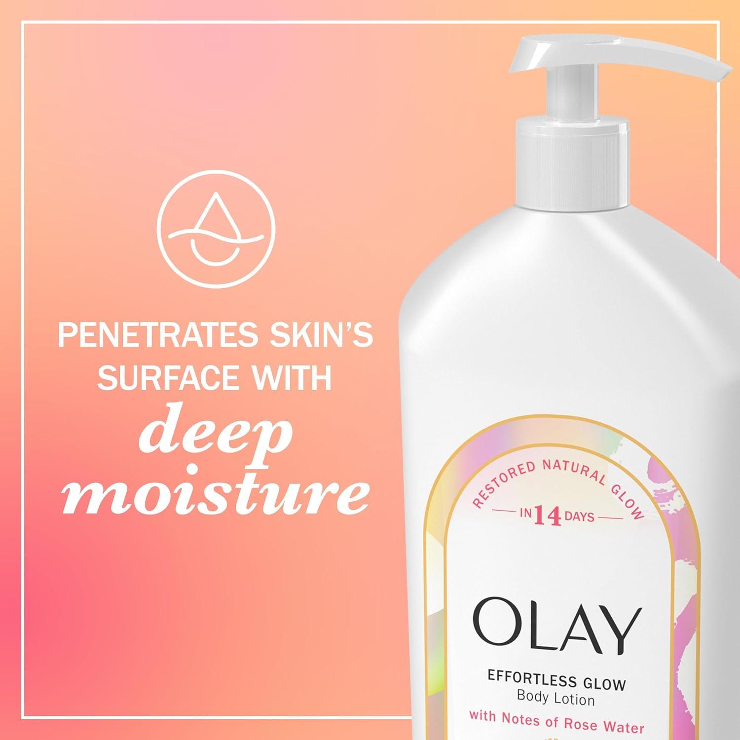 imageOlay Body Lotion for Women Ultra Rich Moisture 24hr Moisturizing ampamp Deep Hydration Absorbs Instantly Penetrating Vitamin B3 Complex For All Skin Types Shea Butter Scent 18 fl ozRose Water