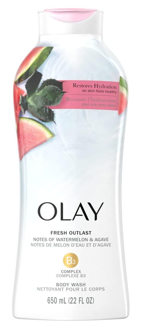imageOlay Body Wash for Women Fresh Radiance Refreshing ampamp Renewing Made with Plant Based Cleansers B3 Botanical Complex For All Skin Types Orchid ampamp Black Currant Scent 22 fl oz Pack of 4Watermelon
