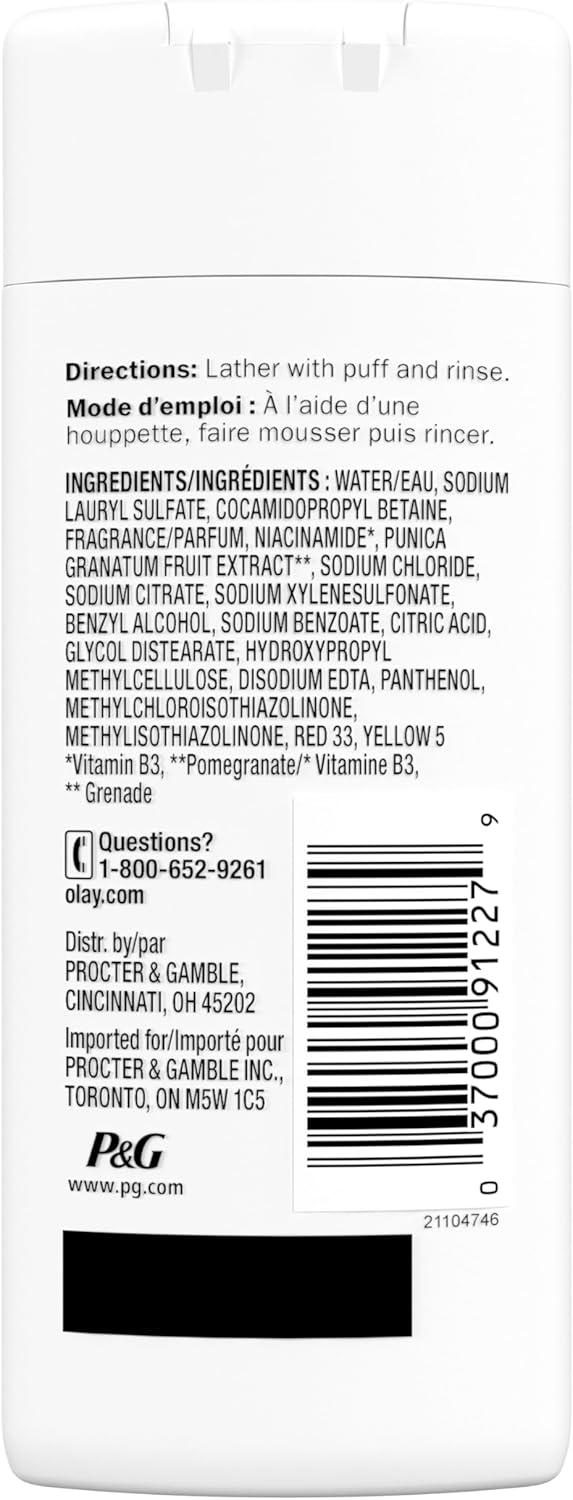 imageOlay Body Wash for Women Fresh Radiance Refreshing ampamp Renewing Made with Plant Based Cleansers B3 Botanical Complex For All Skin Types Strawberry ampamp Mint Scent 30 fl oz Pack of 24Cooling Strawberry and Mint