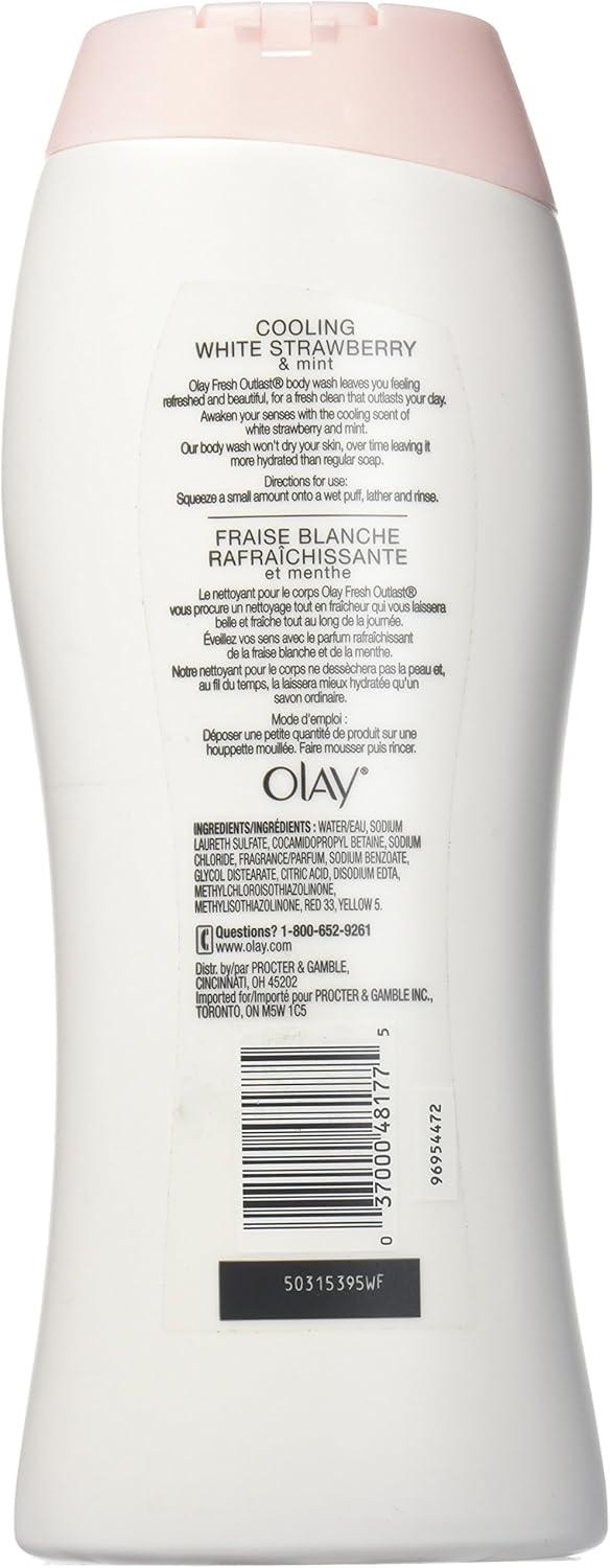 imageOlay Body Wash for Women Fresh Radiance Refreshing ampamp Renewing Made with Plant Based Cleansers B3 Botanical Complex For All Skin Types Strawberry ampamp Mint Scent 30 fl oz Pack of 24Strawberry