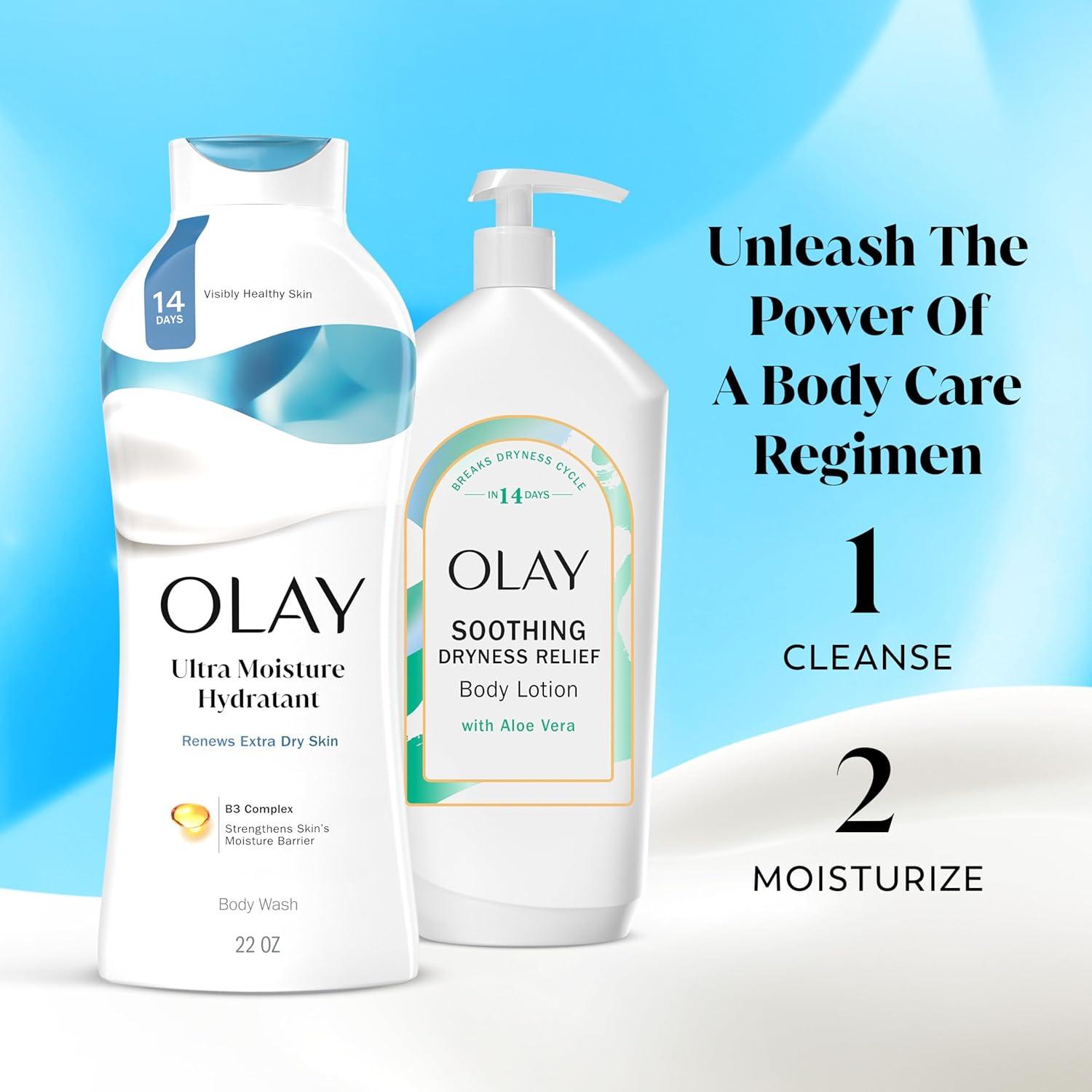 imageOlay Body Wash for Women Hydrating ampamp Moisturizing Holiday Edition With Plant Based Cleansers B3 Complex For All Skin Types Fireside Fir with Fresh Spruce ampamp Sandalwood Scent 22 fl ozLightly Scented