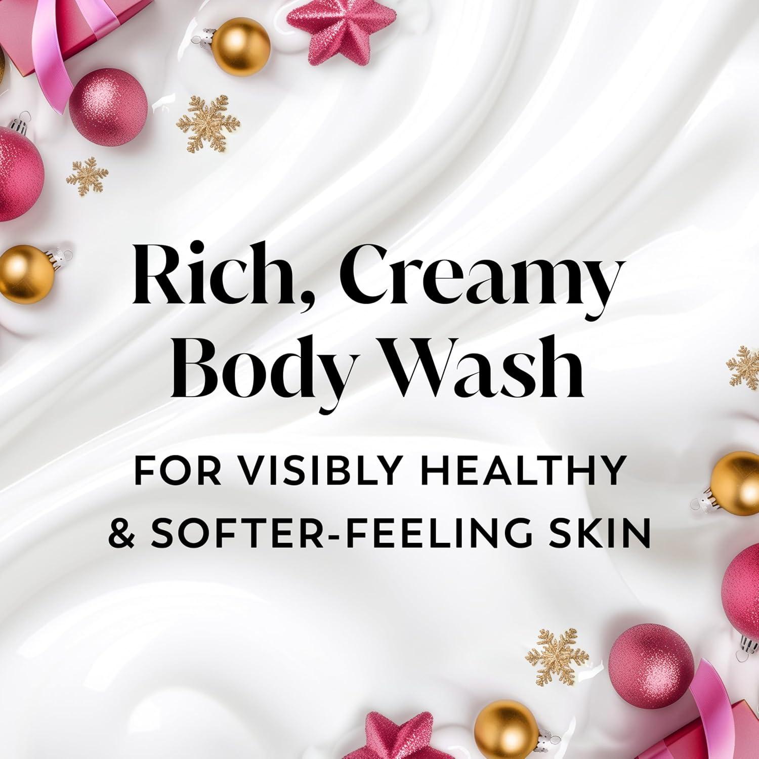 imageOlay Body Wash for Women Hydrating ampamp Moisturizing Holiday Edition With Plant Based Cleansers B3 Complex For All Skin Types Fireside Fir with Fresh Spruce ampamp Sandalwood Scent 22 fl ozChampagne Blush with Berries  Sugared Rim  Rose Petals