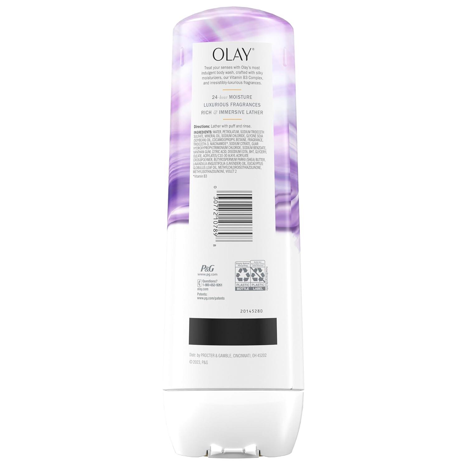 imageOlay Body Wash for Women Indulgent Moisture 24hr Moisturizing ampamp Nourishing Formula Infused with Vitamin B3 Complex Luxurious Fragrances Guava ampamp Coconut Scent 20 fl ozElderberry  Almond Cream