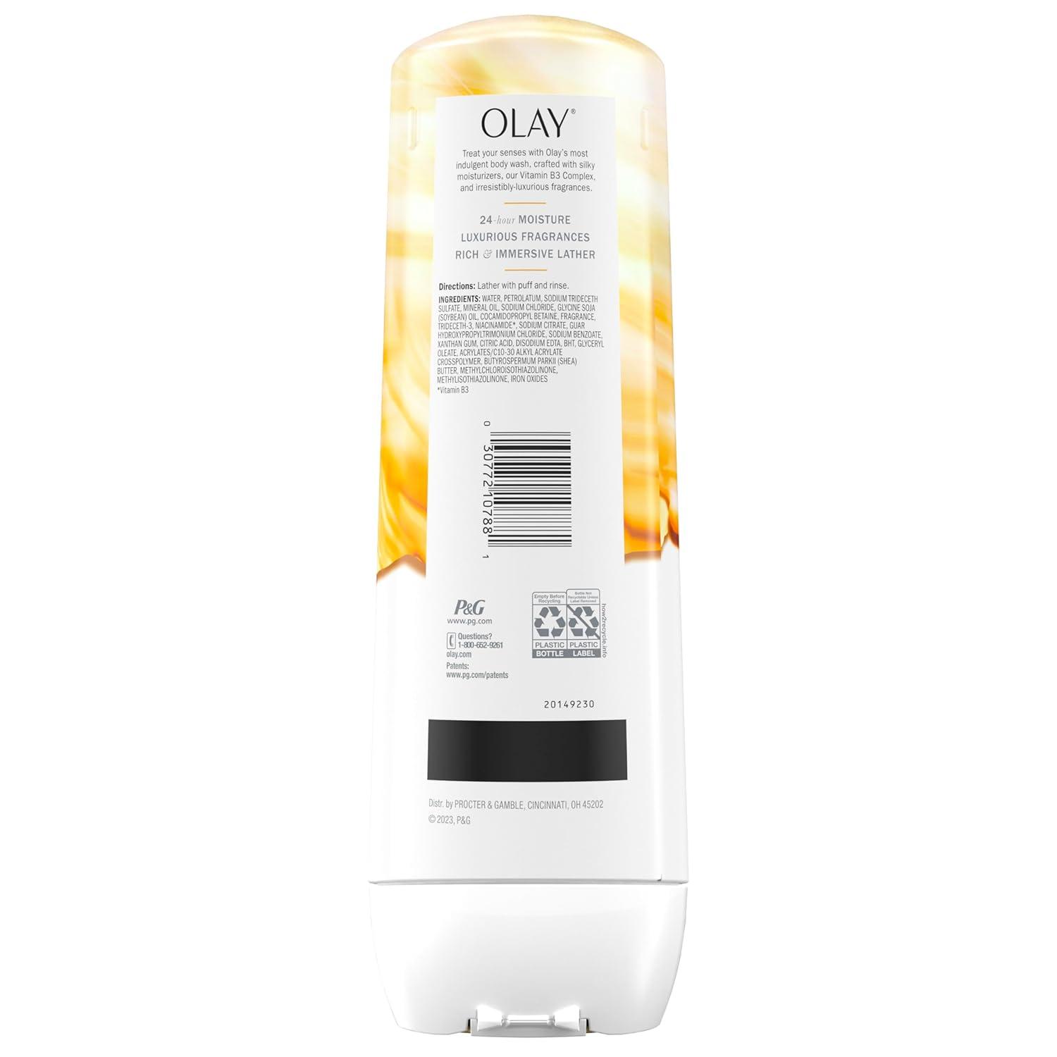 imageOlay Body Wash for Women Indulgent Moisture 24hr Moisturizing ampamp Nourishing Formula Infused with Vitamin B3 Complex Luxurious Fragrances Guava ampamp Coconut Scent 20 fl ozMango Butter  Vanilla Orchid