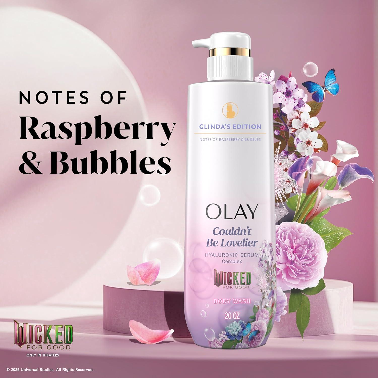 imageOlay Body Wash for Women Intensely Hydrating ProHyaluronic Acid Serum Complex Renews Moisture Vitamin B3 Lameller Technology For All Skin Types Strawberry Summer Fizz Scent 20 fl ozRaspberry  Bubbles
