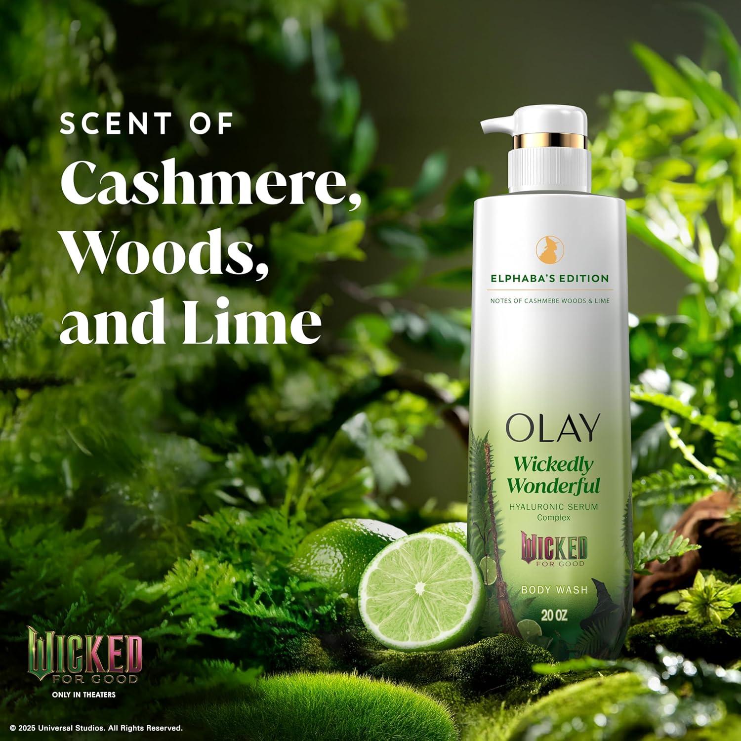 imageOlay Body Wash for Women Intensely Hydrating ProHyaluronic Acid Serum Complex Renews Moisture Vitamin B3 Lameller Technology For All Skin Types Strawberry Summer Fizz Scent 20 fl ozCashmere Woods  Lime