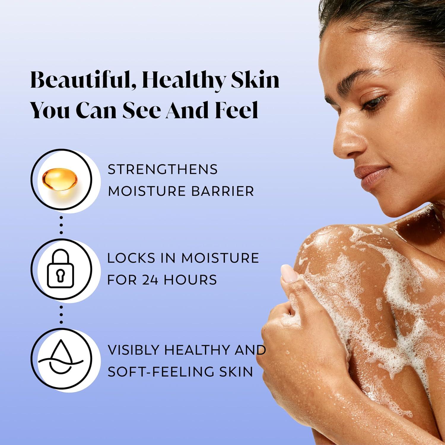 imageOlay Body Wash for Women Ultra Moisture Exfoliating Formula 24hr Moisturizing Hydrating ampamp Replenshing B3 Vitamin Complex For All Skin Types Sea Minerals Scent 33 fl oz Pack of 4