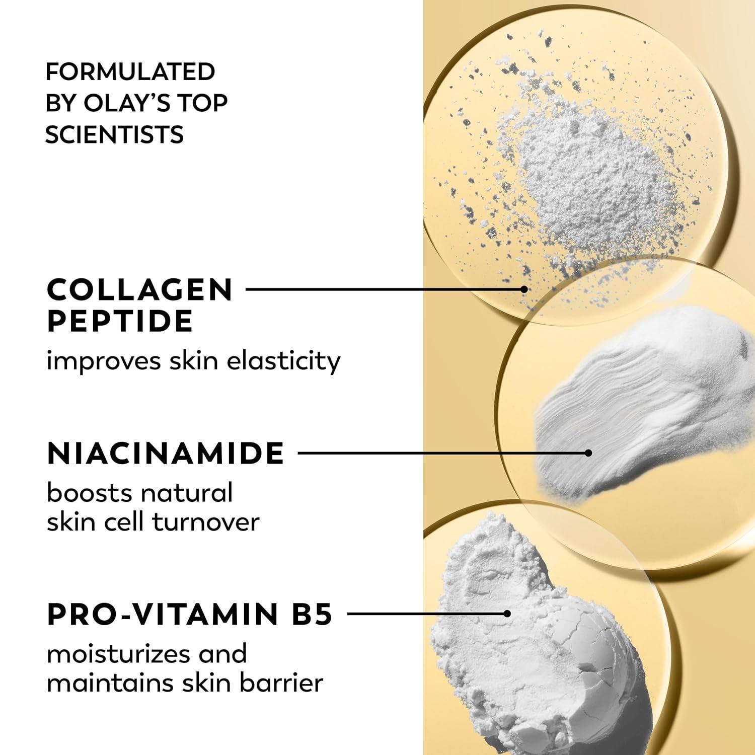 imageOlay Collagen Peptide Face Moisturizer Firming Cream for Women FragranceFree NonGreasy  Hydrating AntiAging AntiWrinkle Smooth Fine Lines Plumping Skin Care  Niacinamide 17 Oz2 Ounce Pack of 1