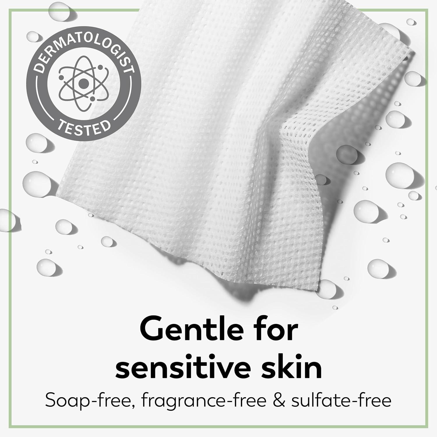 imageOlay Daily Facials for Clean Sensitive Skin Makeup Remover Wipes SoapFree and FragranceFree Cleanser Cloths 33 Count Pack of 3