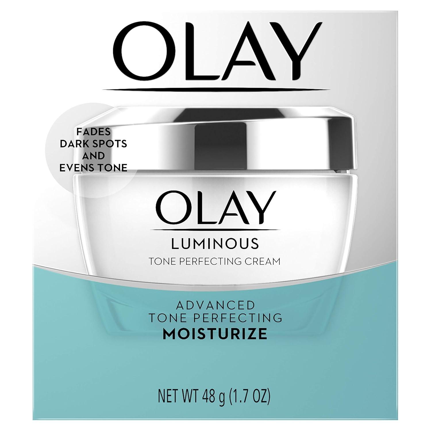 imageOlay Dark Spot Corrector Luminous Tone Perfecting Cream and Sun Spot Remover Advanced Tone Perfecting Face Moisturizer 48 g