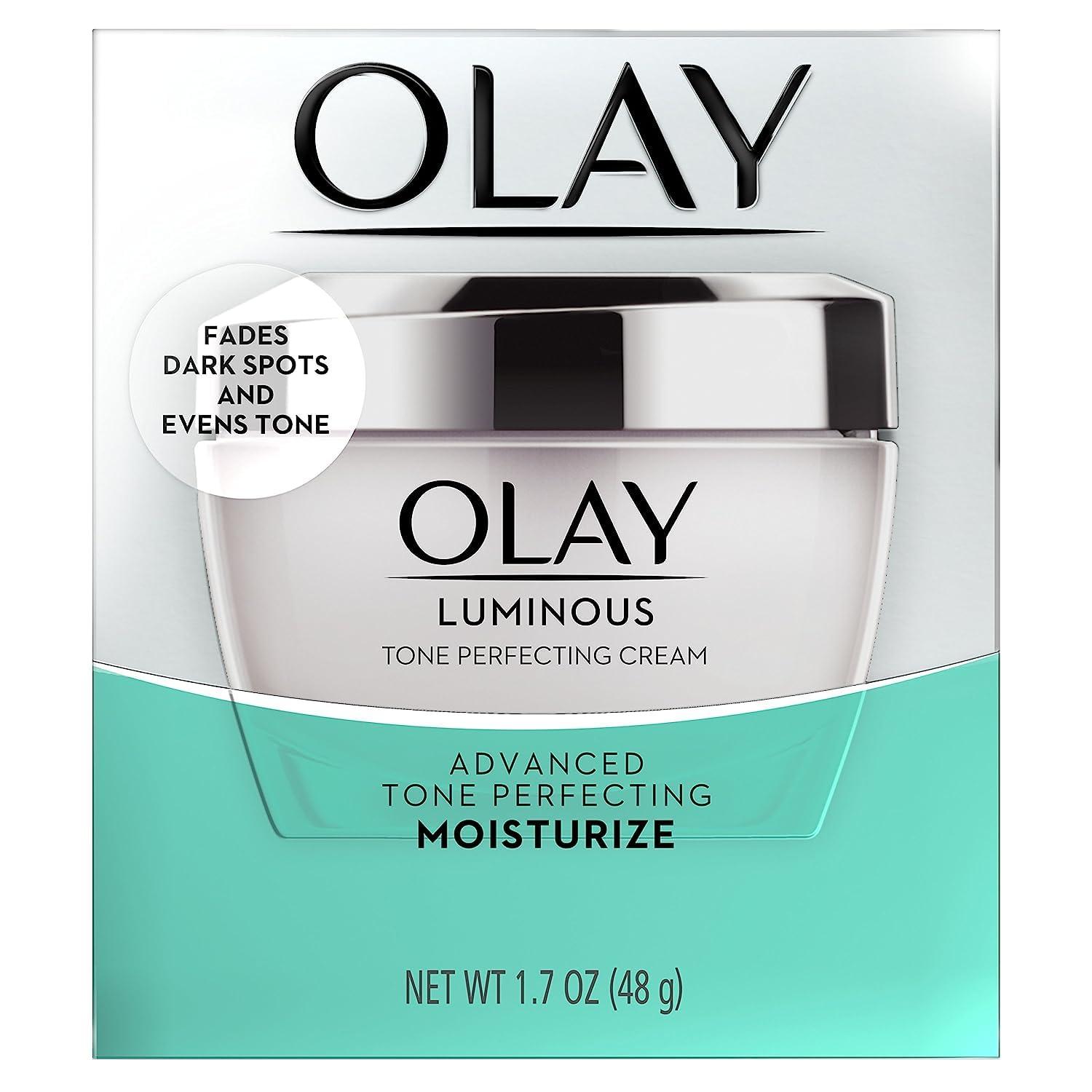 imageOlay Dark Spot Corrector Luminous Tone Perfecting Cream and Sun Spot Remover Advanced Tone Perfecting Face Moisturizer 48 g