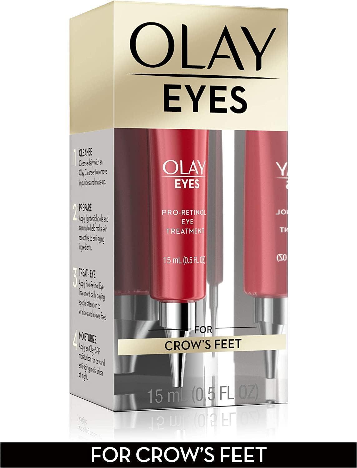 imageOlay Eyes Pro Retinol Eye Cream AntiWrinkle Treatment for Crows Feet 05 fl ozRetinol Treatment
