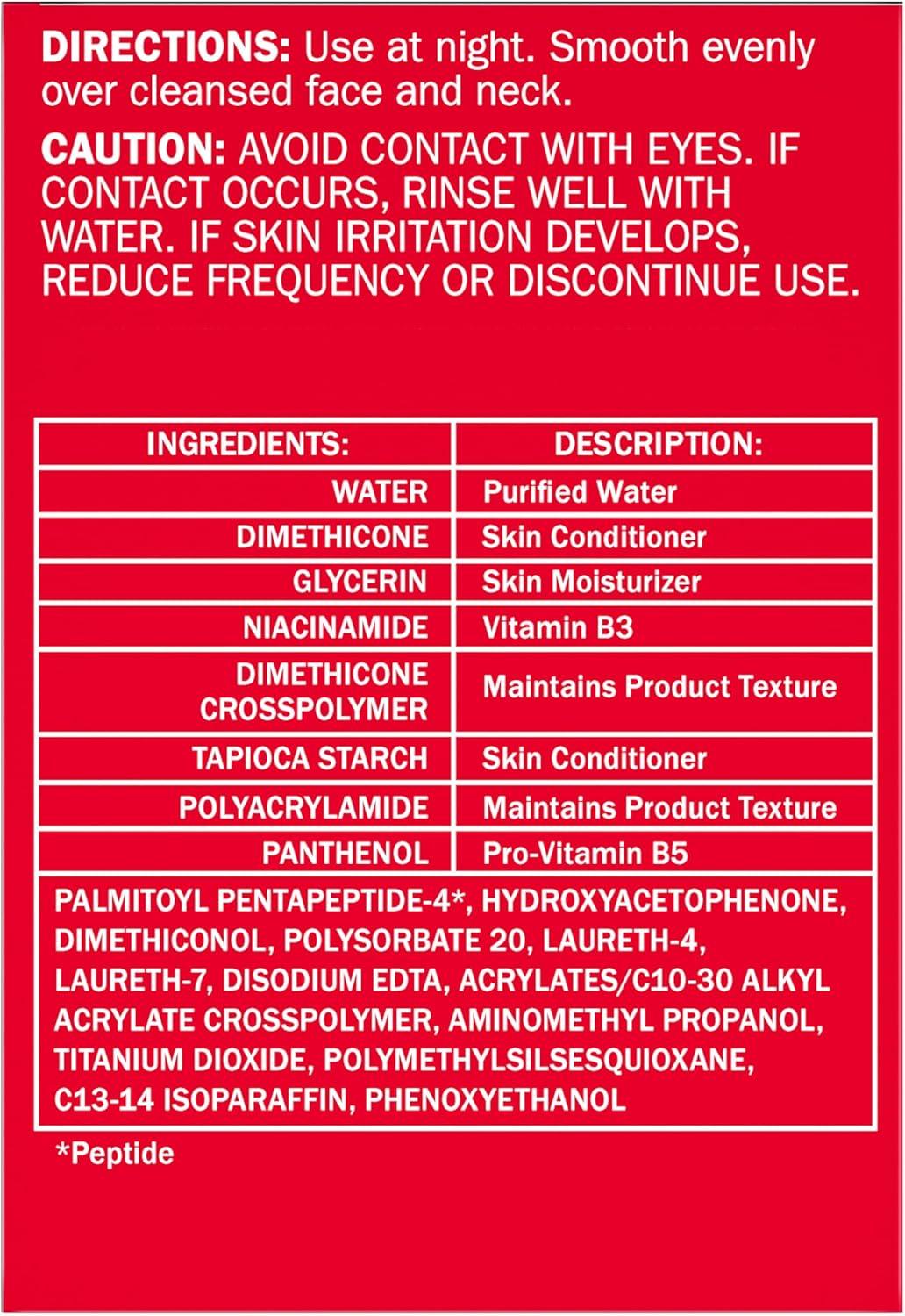 imageOlay Face Moisturizer AntiAging Night Cream for Women  FragranceFree Skin Care Instant Hydration AntiWrinkle Reduces Fine Lines Exfoliates Smooths Texture  Niacinamide Amino Pepitde 17Oz
