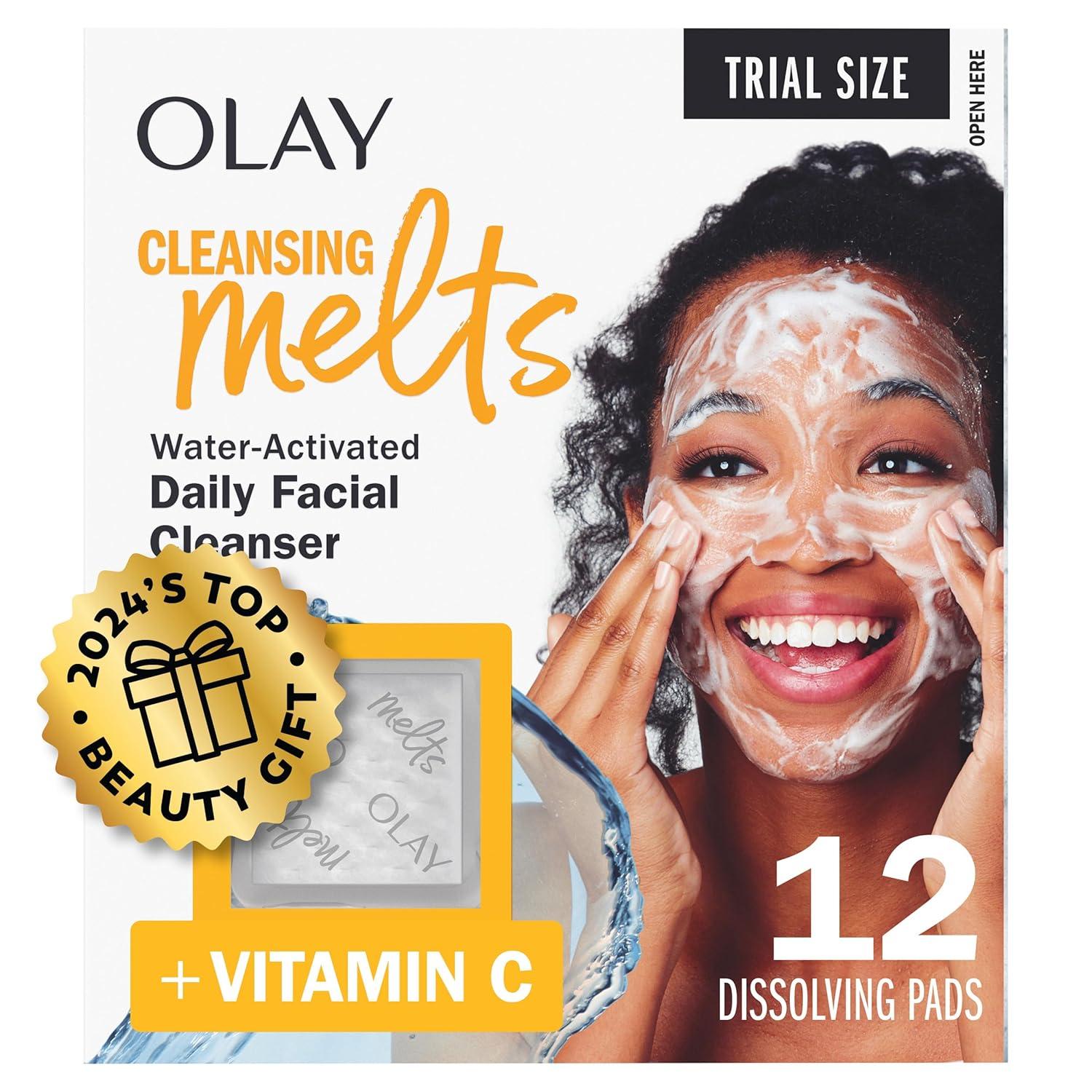 imageOlay Face Moisturizer Regenerist MicroSculpting Cream for Women FragranceFree  Hydrating AntiAging Skin Care 17 oz ampamp Trial Size Vitamin C Cleansing Melts WaterActivated Face Wash 12 ctBundle