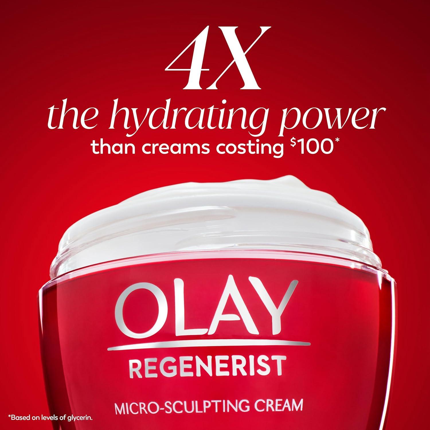 imageOlay Face Moisturizer Regenerist MicroSculpting Cream for Women FragranceFree  Hydrating AntiAging Skin Care 17 oz ampamp Trial Size Vitamin C Cleansing Melts WaterActivated Face Wash 12 ctScented
