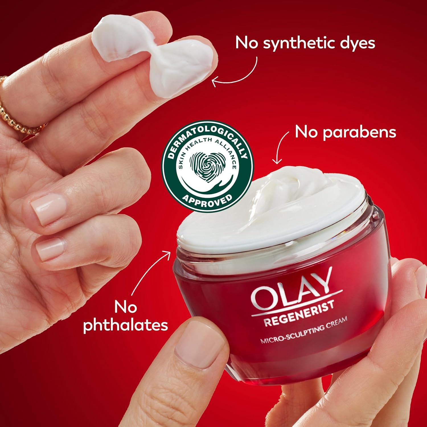 imageOlay Face Moisturizer Regenerist MicroSculpting Cream for Women FragranceFree  Hydrating AntiAging Skin Care 17 oz ampamp Trial Size Vitamin C Cleansing Melts WaterActivated Face Wash 12 ctScented
