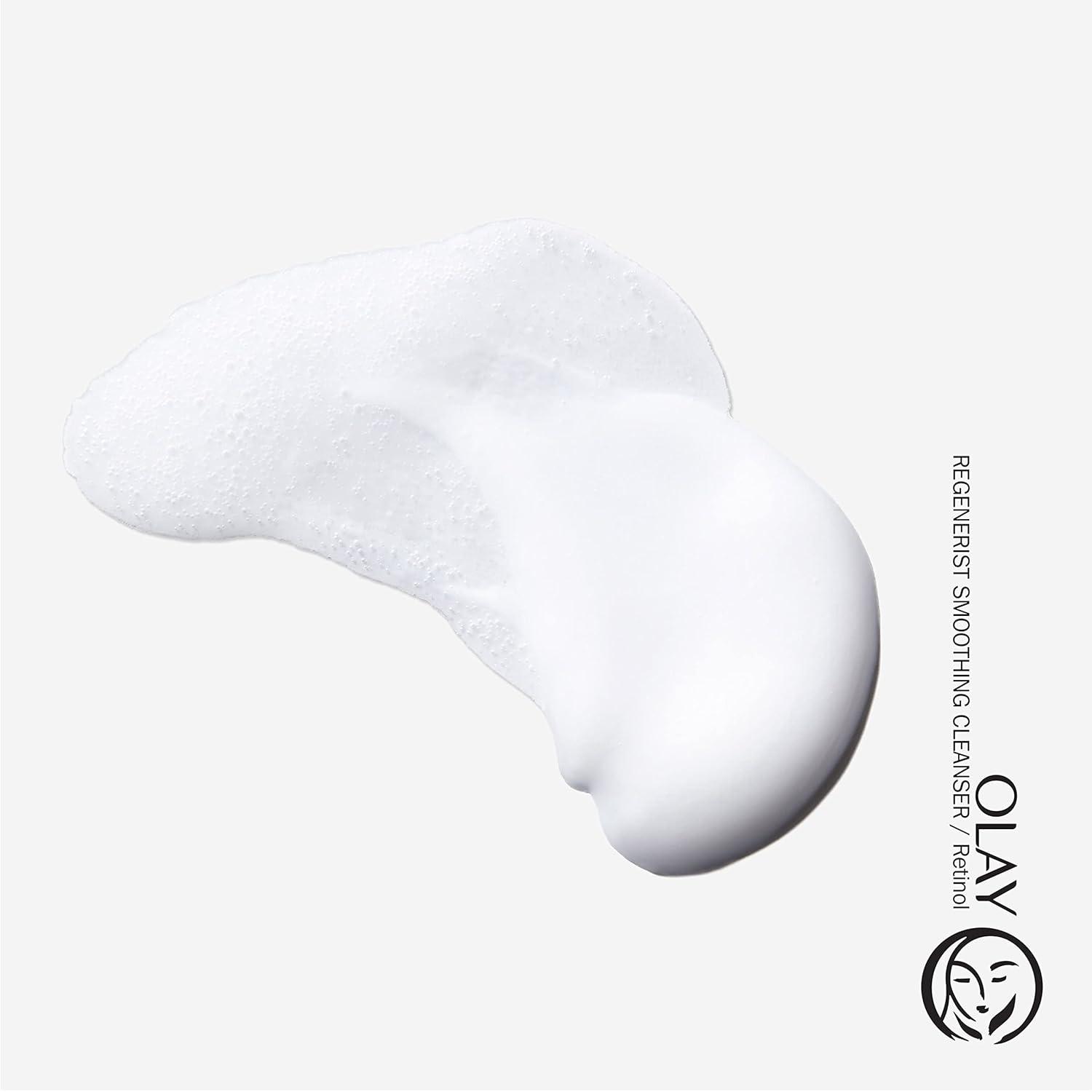 imageOlay Face Wash Daily Facial Cleanser with Retinol Peptides ampamp Glycerin  Smoothing Noursihes Skin Surface Hydrates while Cleansing  SulfateFree ParabenFree 16 Oz
