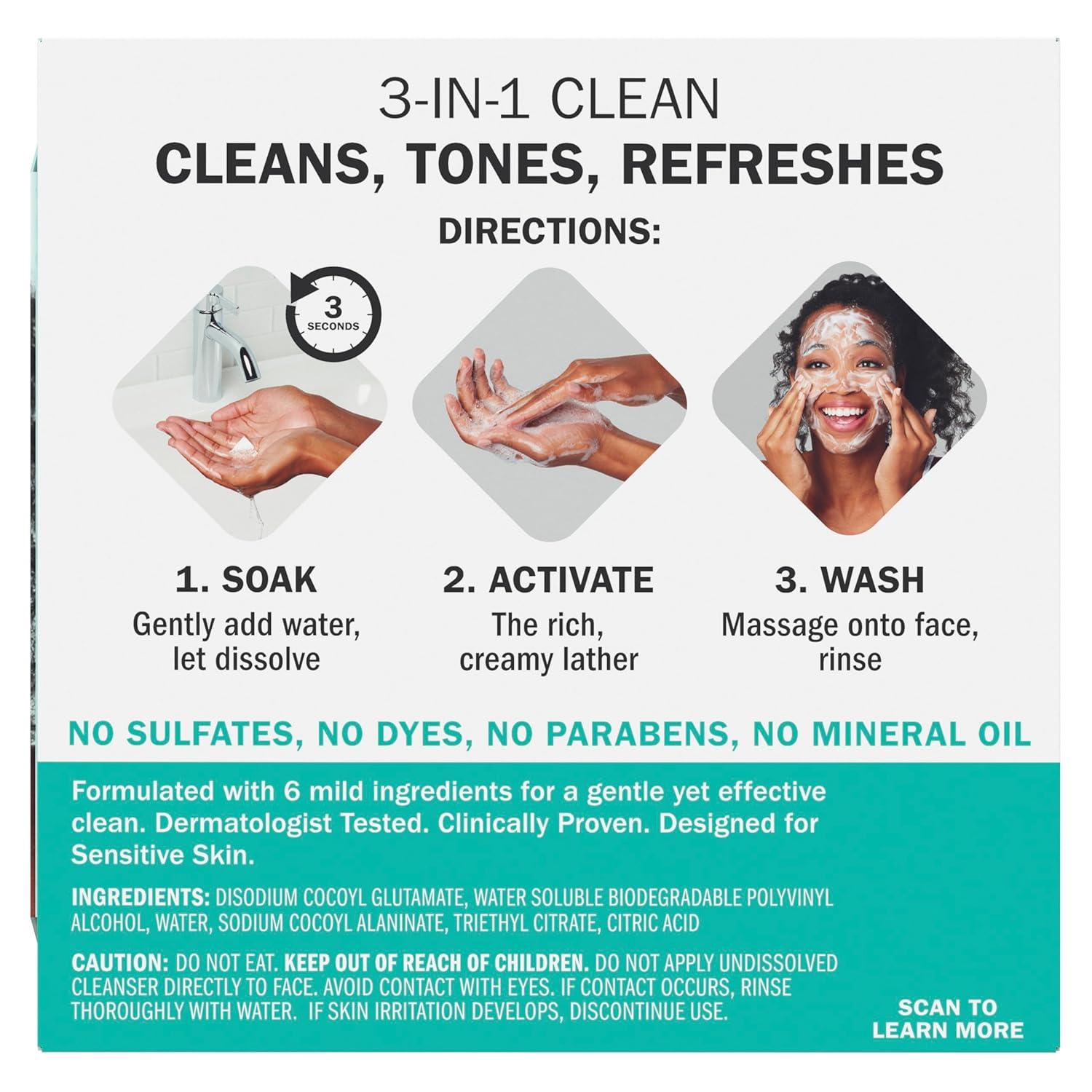 imageOlay Face Wash Gentle Cleansing Melts FragranceFree Daily Use Cleanser For All Skin Types Travel Size WaterActivated to Clean Tone and Refresh 64ct 2 Pack x 32ct