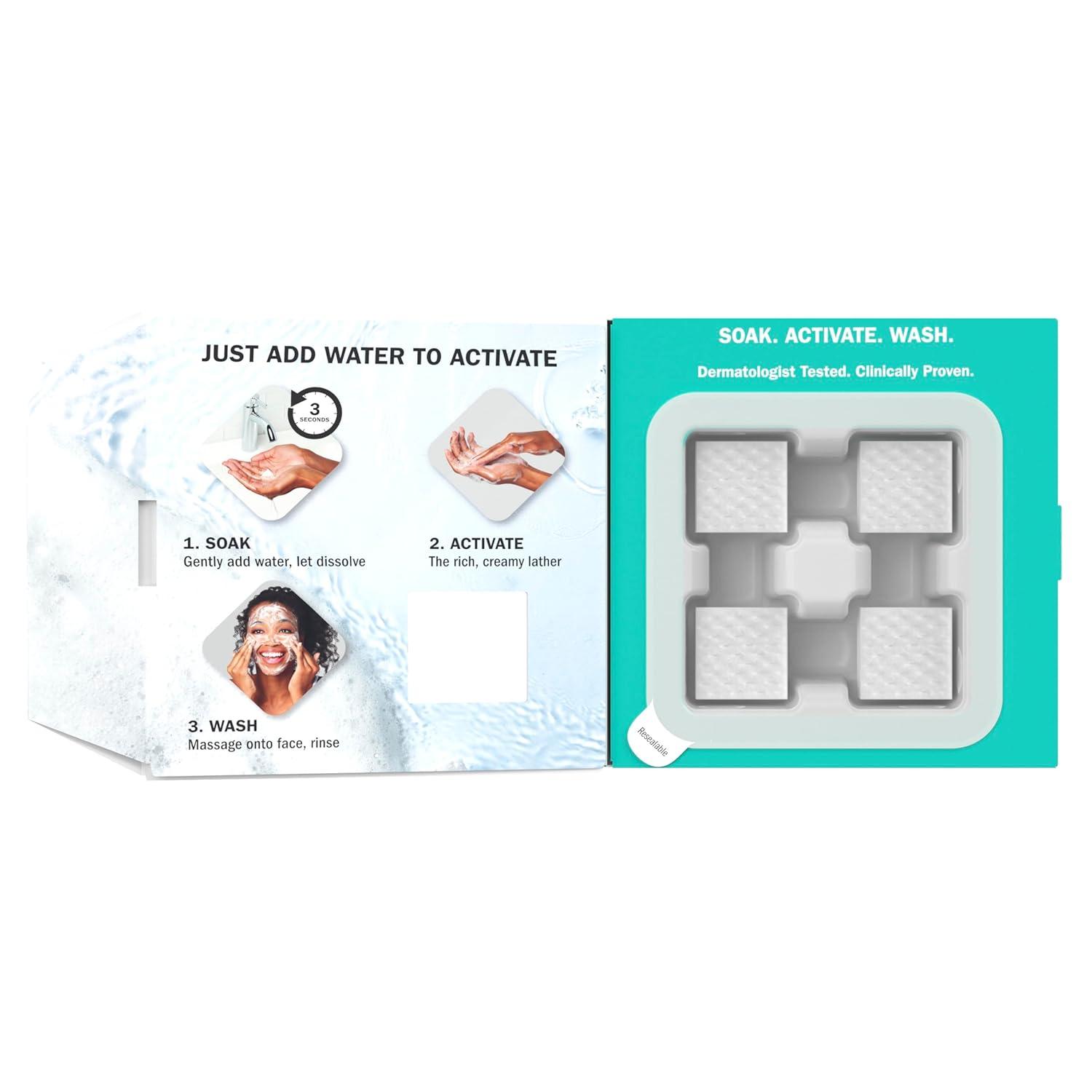 imageOlay Face Wash Gentle Cleansing Melts FragranceFree Daily Use Cleanser For All Skin Types Travel Size WaterActivated to Clean Tone and Refresh 64ct 2 Pack x 32ct