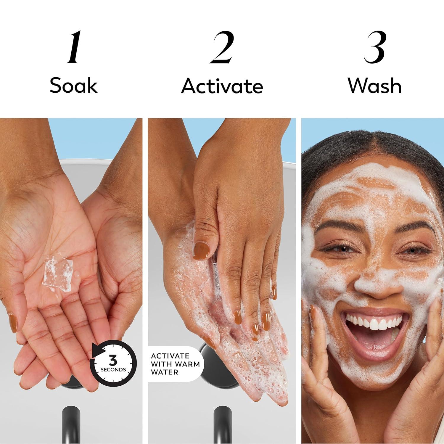 imageOlay Face Wash Gentle Cleansing Melts FragranceFree Daily Use Cleanser For All Skin Types Travel Size WaterActivated to Clean Tone and Refresh 64ct 2 Pack x 32ct