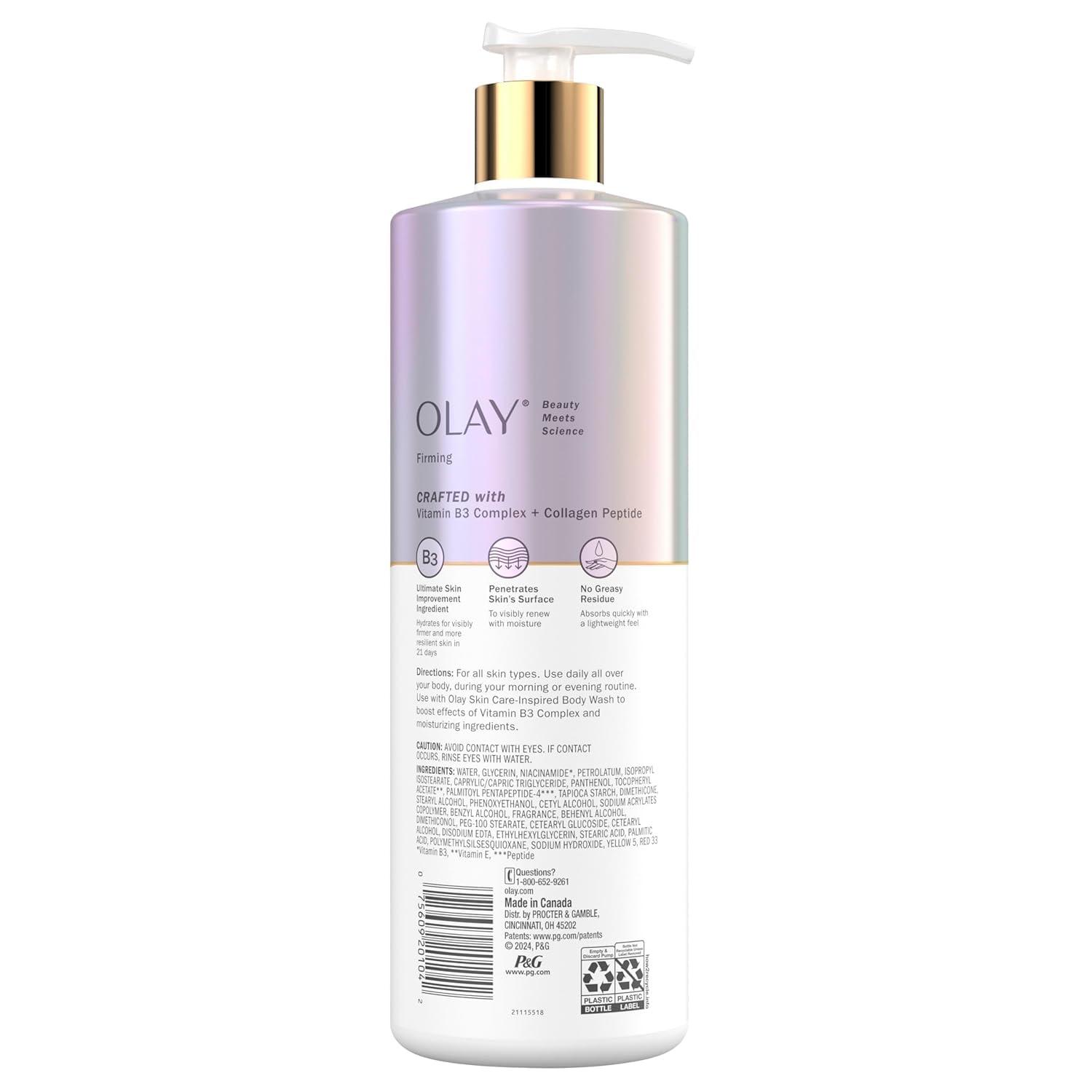 imageOlay Firming ampamp Hydrating Body Lotion with Collagen 17 fl oz Pump Pack of 4