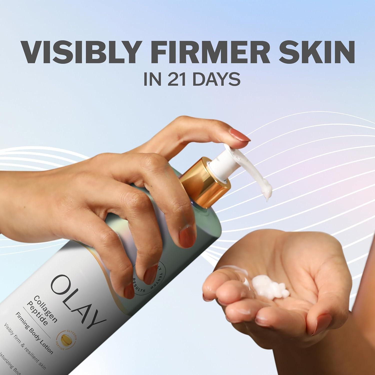 imageOlay Firming ampamp Hydrating Body Lotion with Collagen 17 fl oz Pump Pack of 4