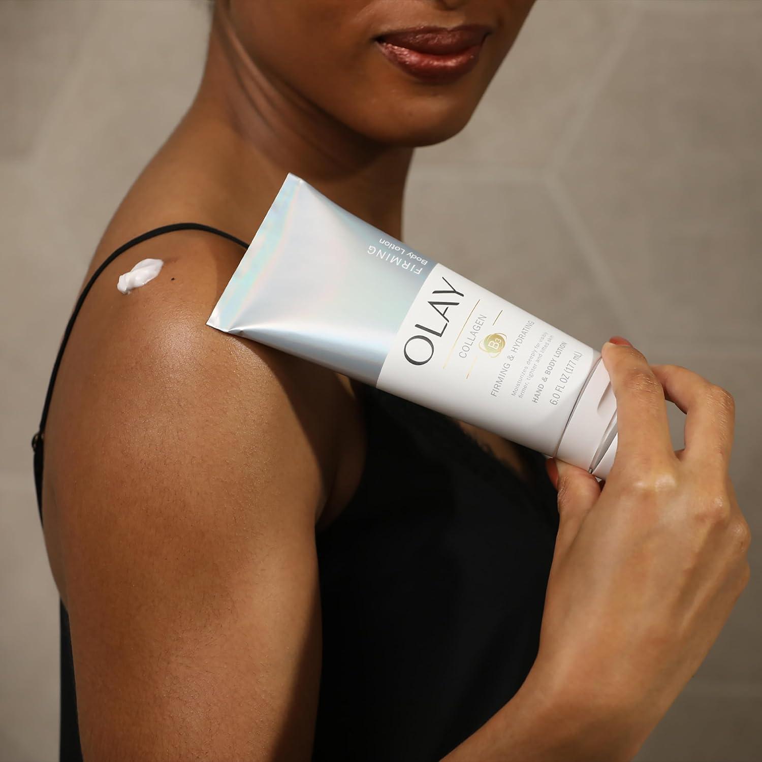 imageOlay Firming ampamp Hydrating Hand and Body Lotion with Collagen 6 fl oz Tube Pack of 36 Fl Oz Pack of 3