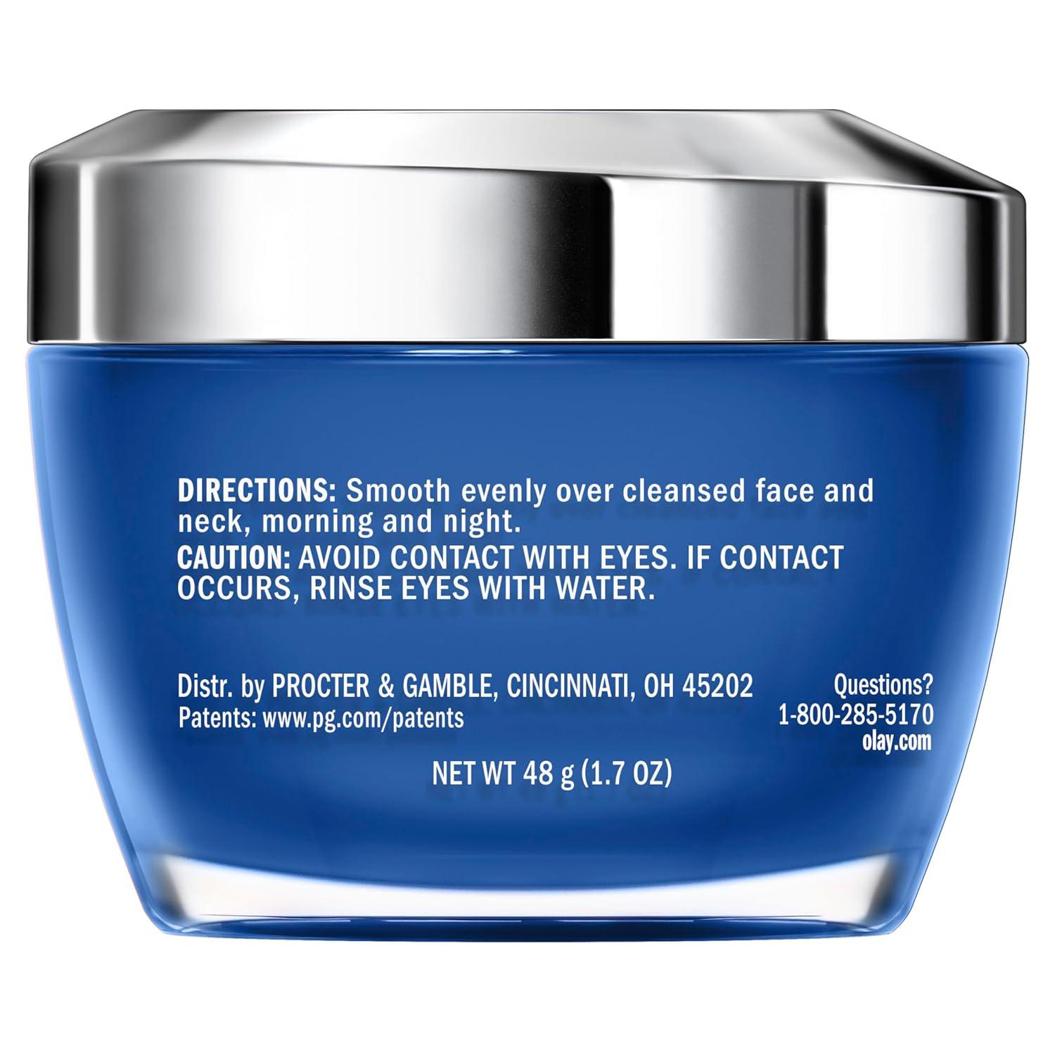 imageOlay Hylauronic Acid Face Mousturizer Plump ampamp Hydrate FragranceFree  Hydrating Gel for Dry Skin Retain ampamp Replenish Moisture with Niacinamide  Recyclable Sustainable Eco Jar NonGreasy 2 Oz17 Fl Oz Pack of 1
