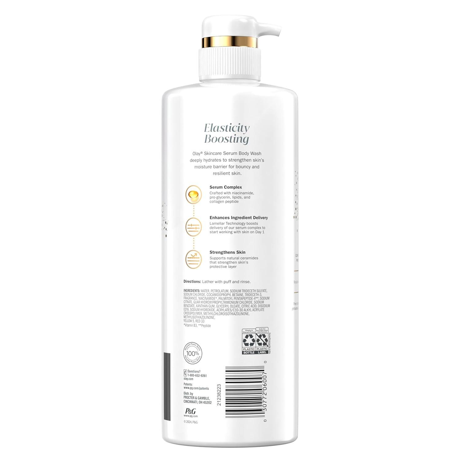imageOlay Intensely Hydrating Body Wash  Body Lotion Bundle Pack Moisturizing ampamp Nourishing Formula with Hyaluronic Acid ampamp Vitamin B3 Complex 26 fl oz ampamp 17 fl oz Pack of 2Light Scent