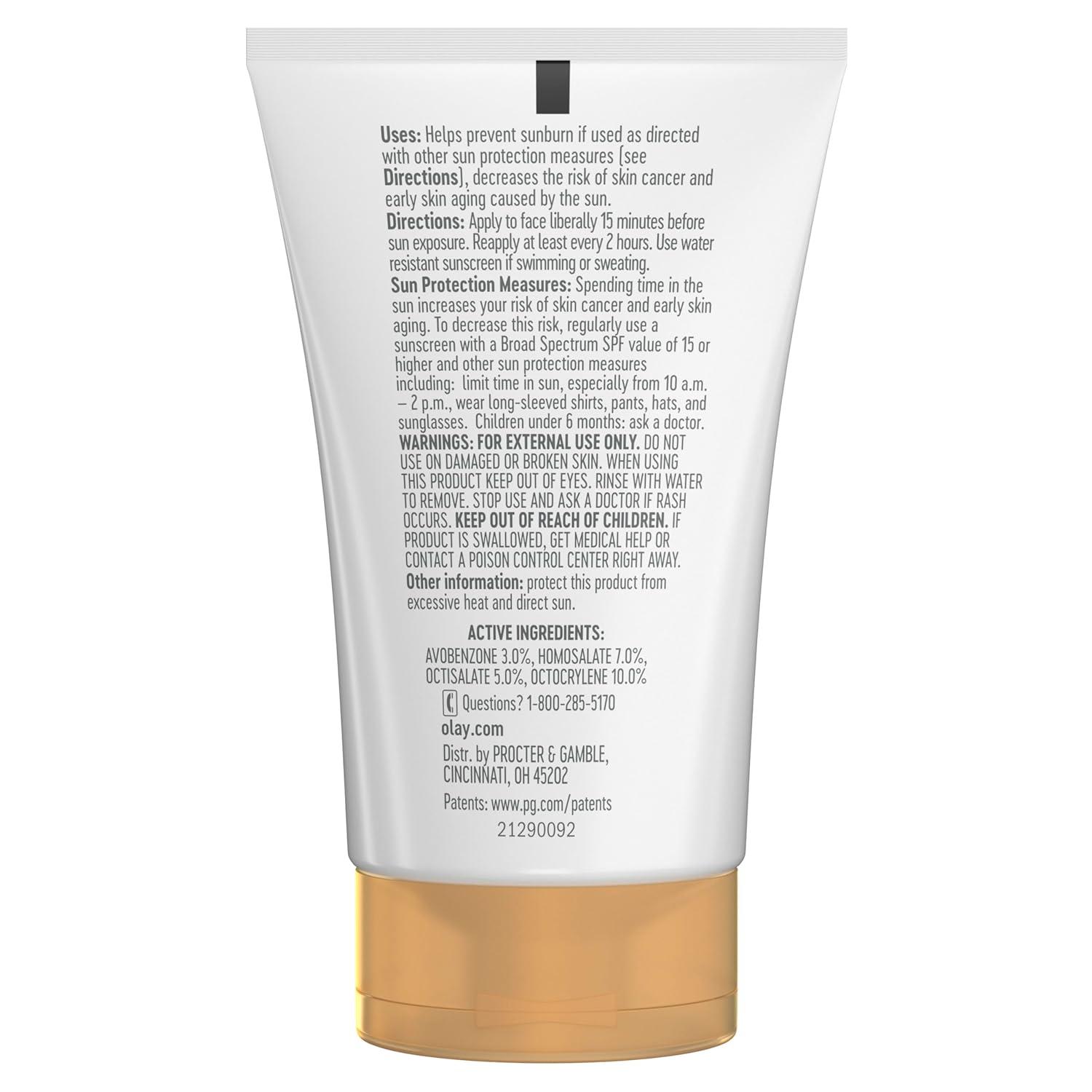 imageOlay Invisible Sunscreen SPF 35 100 Invisible Facial Sunscreen and Makeup Primer  FragranceFree Weightless No White Cast Broad Spectrum Sun Protection with Vitamin C ampamp E Aloe Vera 17 Oz