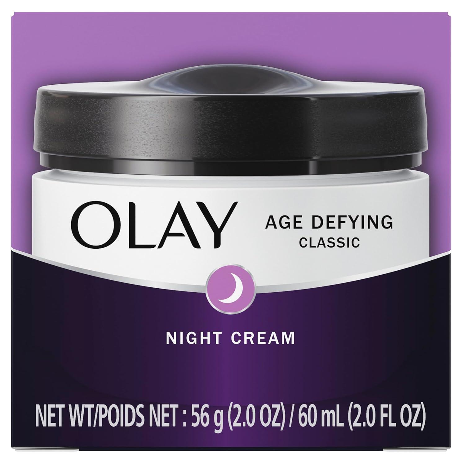 imageOlay Night Cream with Pro Retinol and Vitamins C ampamp E Age Defying Pack of 2