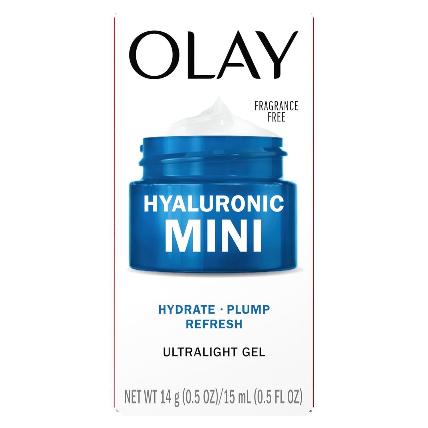 imageOlay Regenerist Hyaluronic  Peptide 24 Gel Face Moisturizer FragranceFree Trial Size 5 oz05 Fl Oz Pack of 1