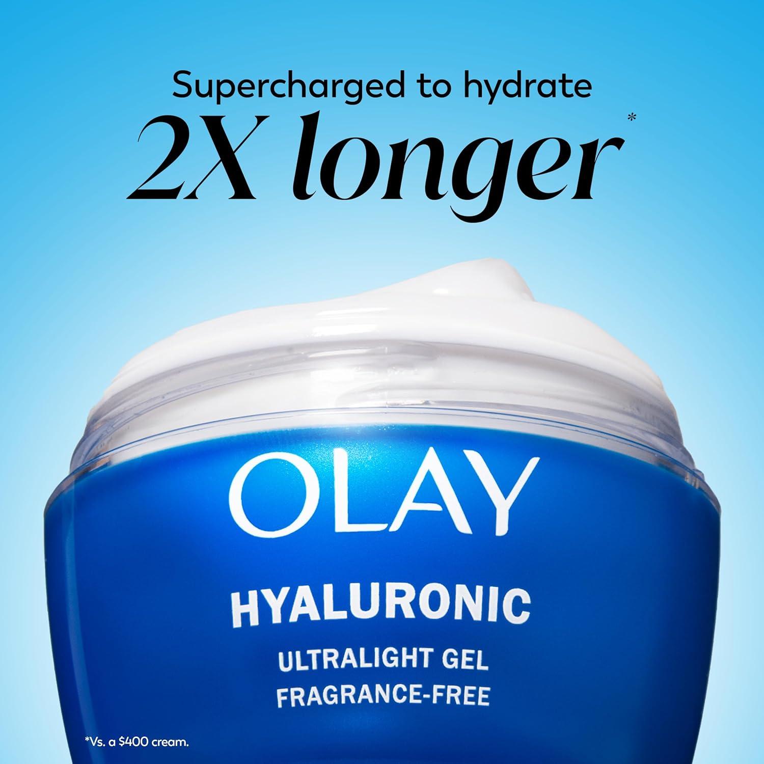 imageOlay Regenerist Hyaluronic  Peptide 24 Gel Face Moisturizer FragranceFree Trial Size 5 oz05 Fl Oz Pack of 1