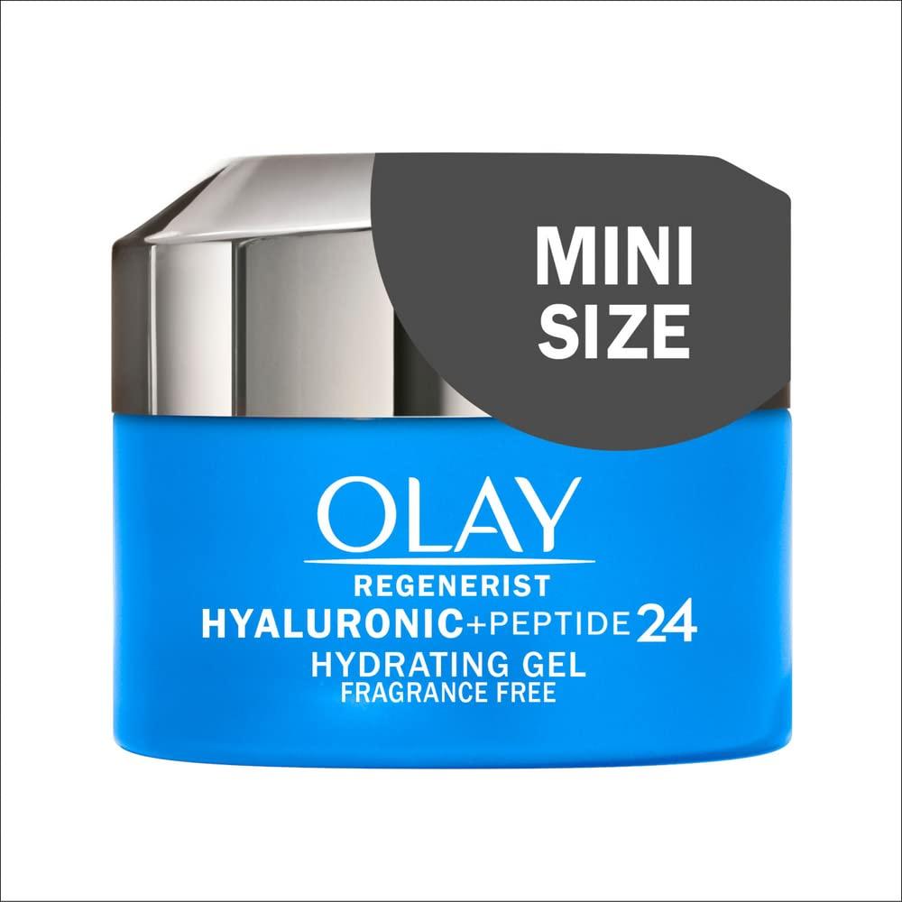 imageOlay Regenerist Hyaluronic  Peptide 24 Gel Face Moisturizer FragranceFree Trial Size 5 oz05 Fl Oz Pack of 2