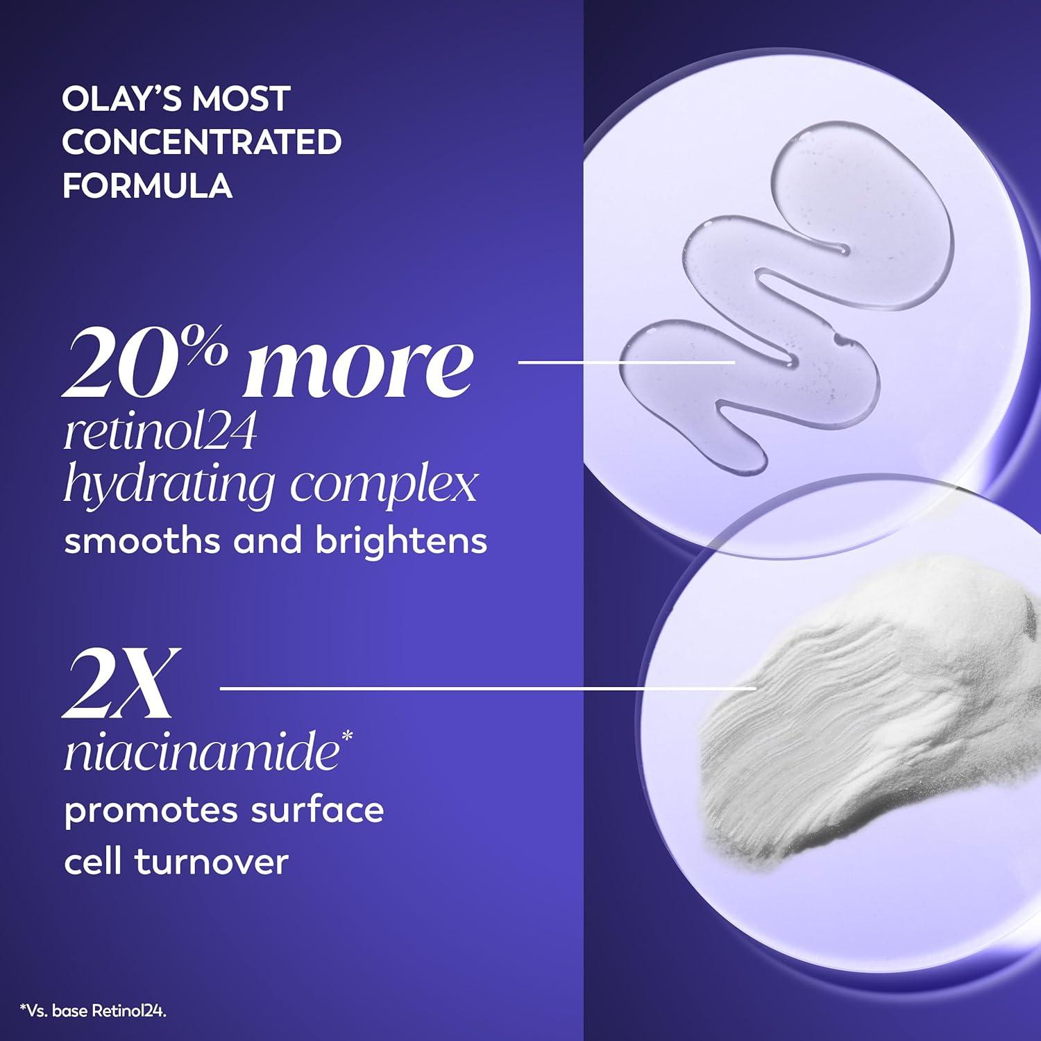 imageOlay Retinol Face Moisturizer 24 MAX AntiAging Night Cream for Women FragranceFree AntiWrinkle Skin Care 17 oz ampamp Trial Size Retinol Cleansing Melts WaterActivated Face Wash 12 ctOlay Retinol Face Cleansing Melts  Olay Retinol 24 Max Moisturizer