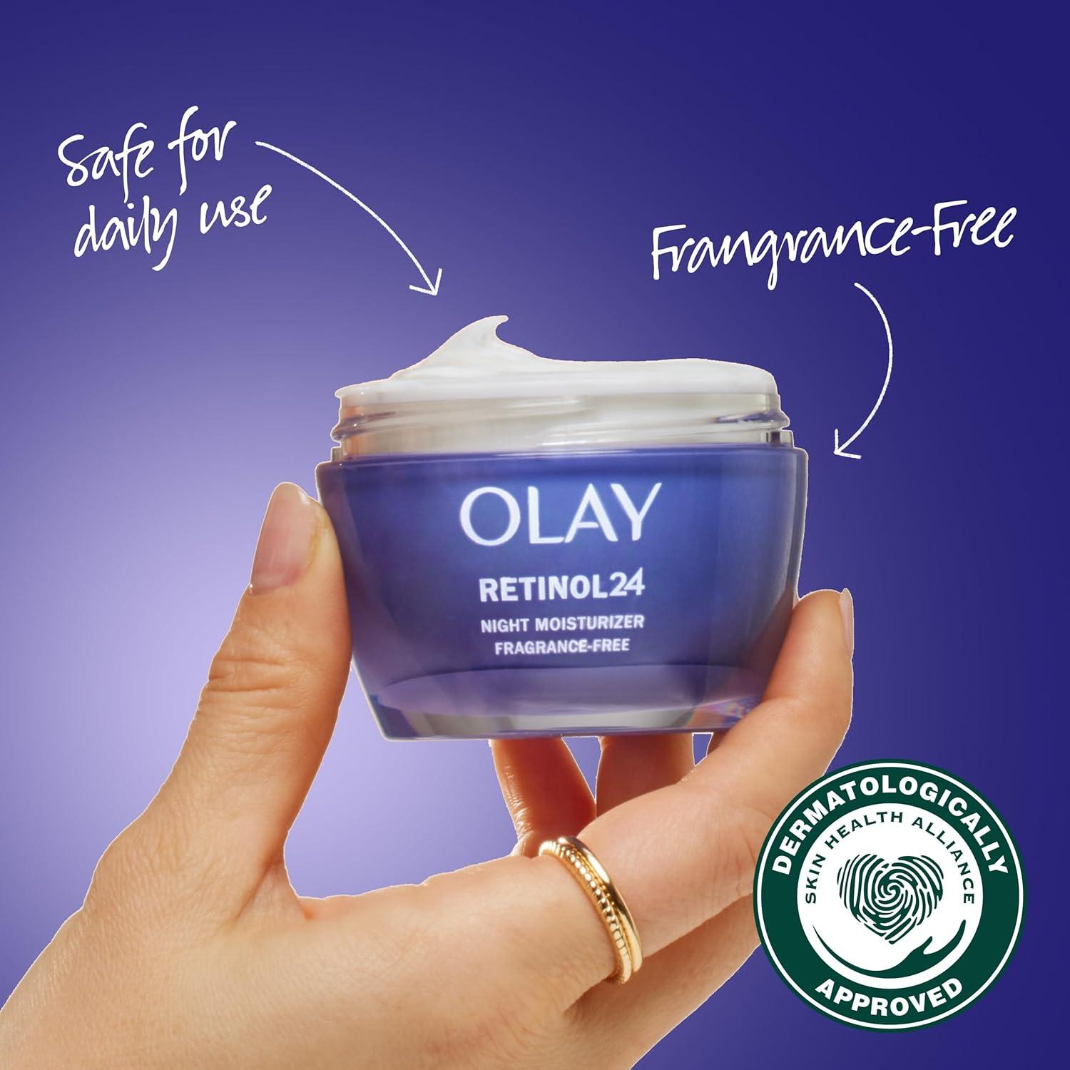 imageOlay Retinol Face Moisturizer Smooth ampamp Renew Cream for Women FragranceFree  AntiAging AntiWrinkle Smooth Fine Lines Tightening Brightening  Recyclable Sustainable Eco Jar NonGreasy 2 Oz17 Fl Oz Pack of 1