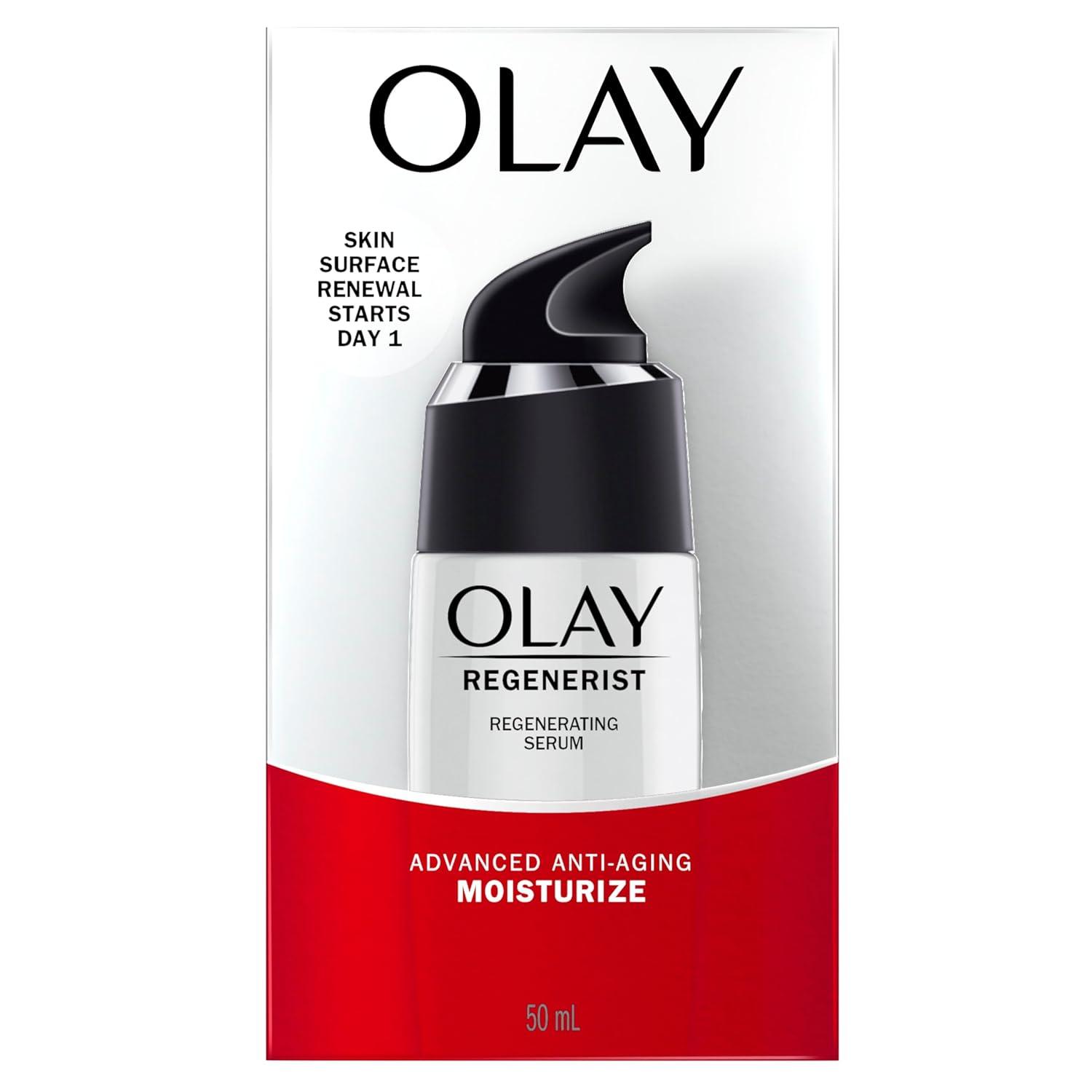 imageOlay Serum Regenerist Light Gel Face Mousturizer AntiAging AntiWrinkle Hydrating Firming Smoothening Improves Fine Lines and Elasticity  Amino Peptide Complex 17 ozFace Lotion