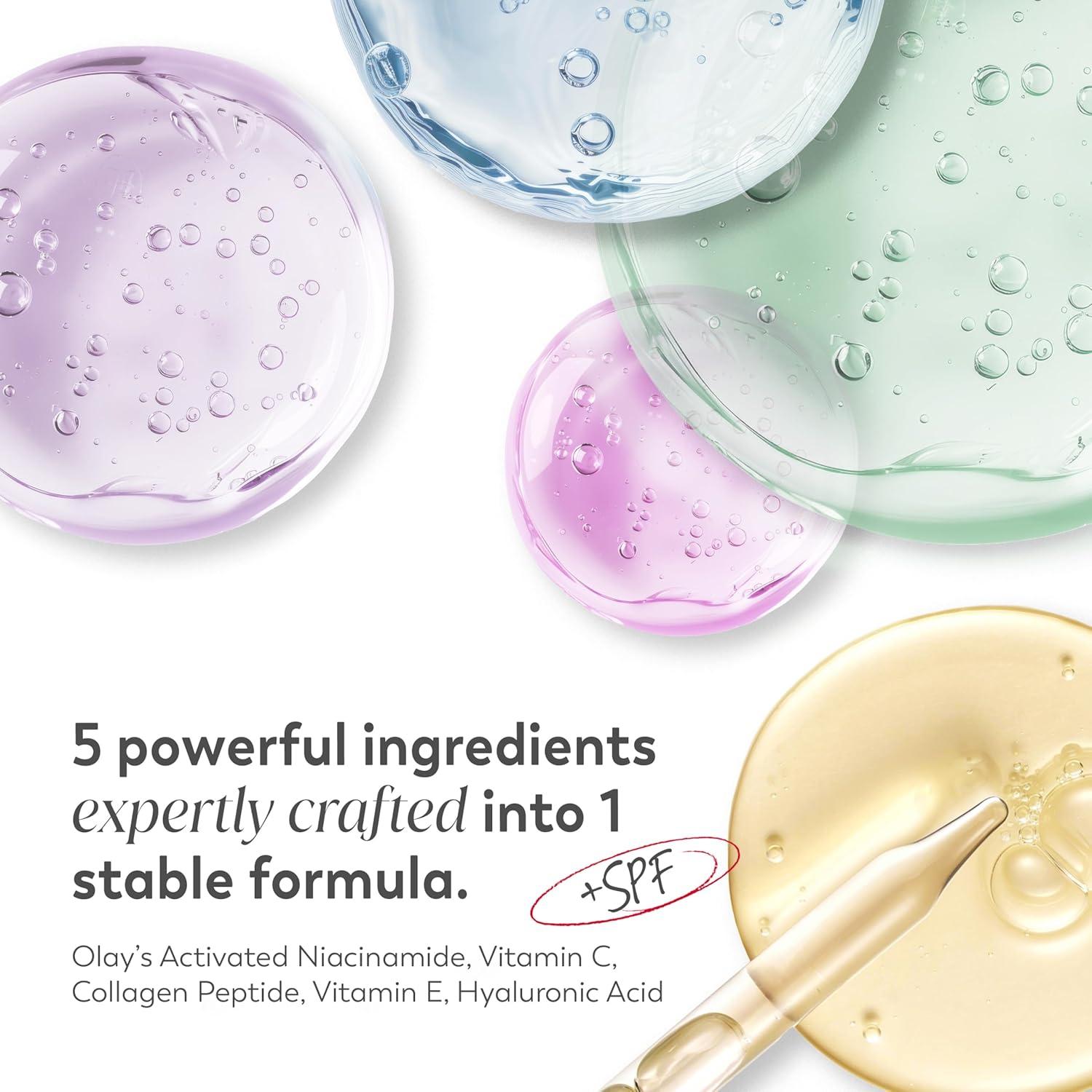 imageOlay Super Cream with Sunscreen SPF 30 Lightweight Face Moisturizer with Sun Protection 5in1 Skin Care Benefits 17 oz ampamp Trial Size Vitamin C Cleansing Melts WaterActivated Face Wash 12 ct2 Count