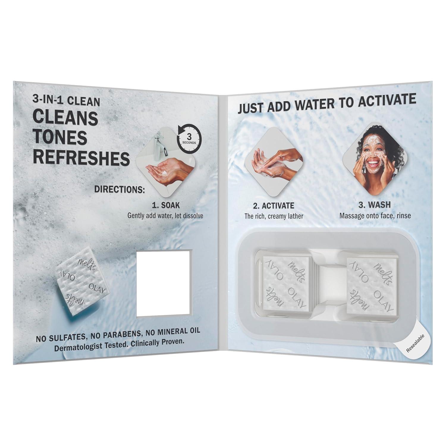 imageOlay Super Cream with Sunscreen SPF 30 Lightweight Face Moisturizer with Sun Protection 5in1 Skin Care Benefits 17 oz ampamp Trial Size Vitamin C Cleansing Melts WaterActivated Face Wash 12 ct2 Count