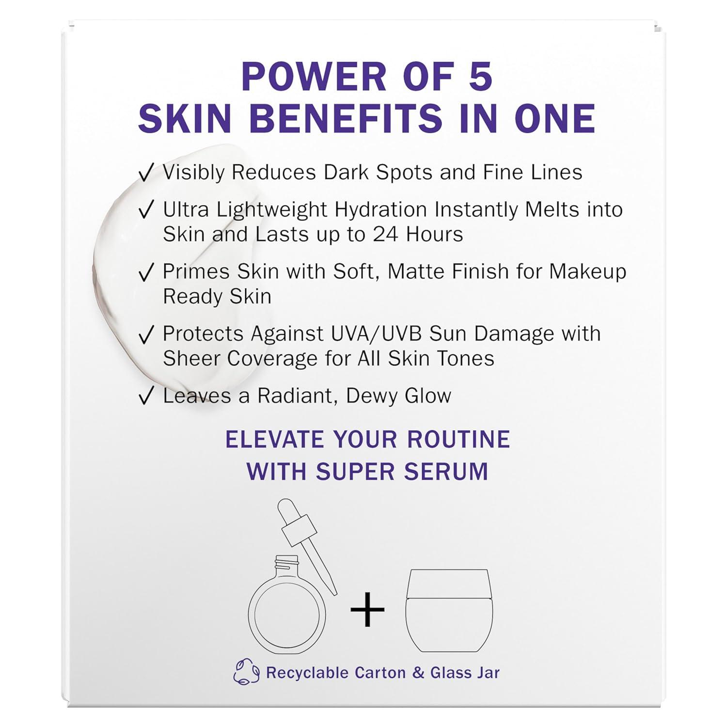 imageOlay Super Cream with Sunscreen SPF 30 Lightweight Face Moisturizer with Sun Protection 5in1 Skin Care Benefits 17 oz ampamp Trial Size Vitamin C Cleansing Melts WaterActivated Face Wash 12 ct2 Count