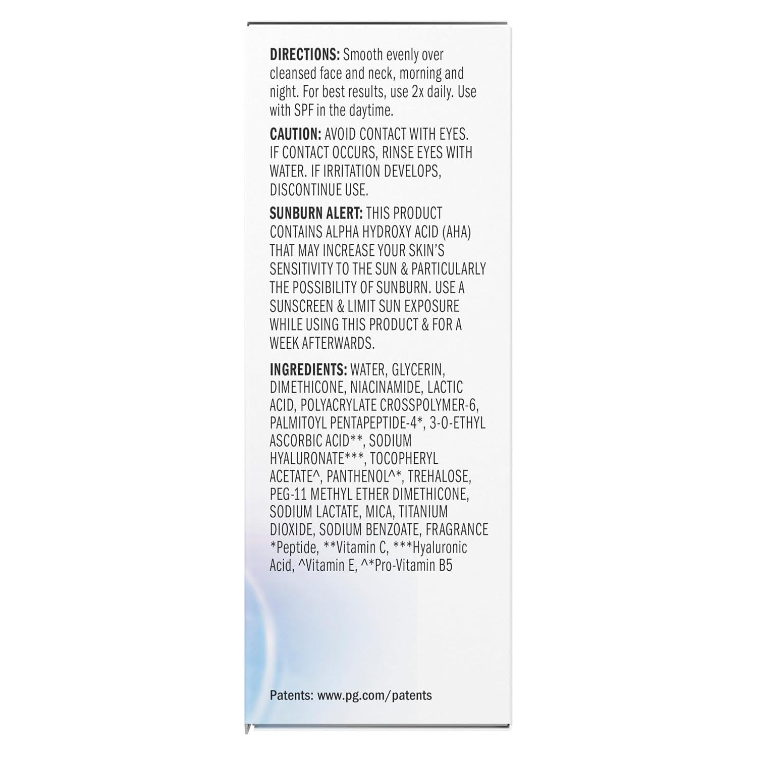imageOlay Super Serum  Niacinamide Vitamin C ampamp E Collagen Peptide AHA  5in1 Skin Care Benefits for Face  Healthy Glow Brightening Hydrating Smoothing Firming Evens Tone AntiAging 17 Oz17 Fl Oz Pack of 1