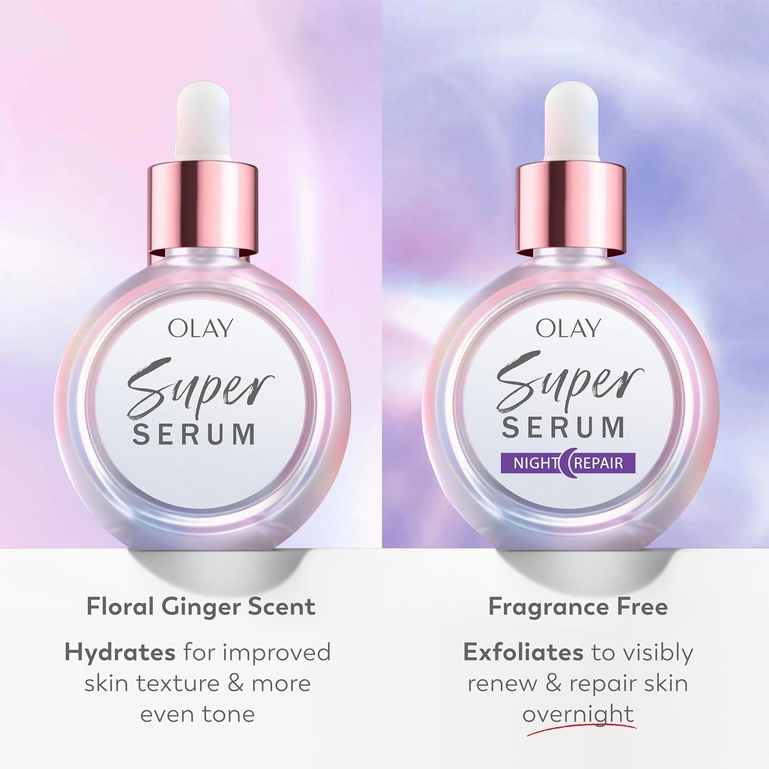 imageOlay Super Serum  Niacinamide Vitamin C ampamp E Collagen Peptide AHA  5in1 Skin Care Benefits for Face  Healthy Glow Brightening Hydrating Smoothing Firming Evens Tone AntiAging 17 Oz1 Fl Oz Pack of 1